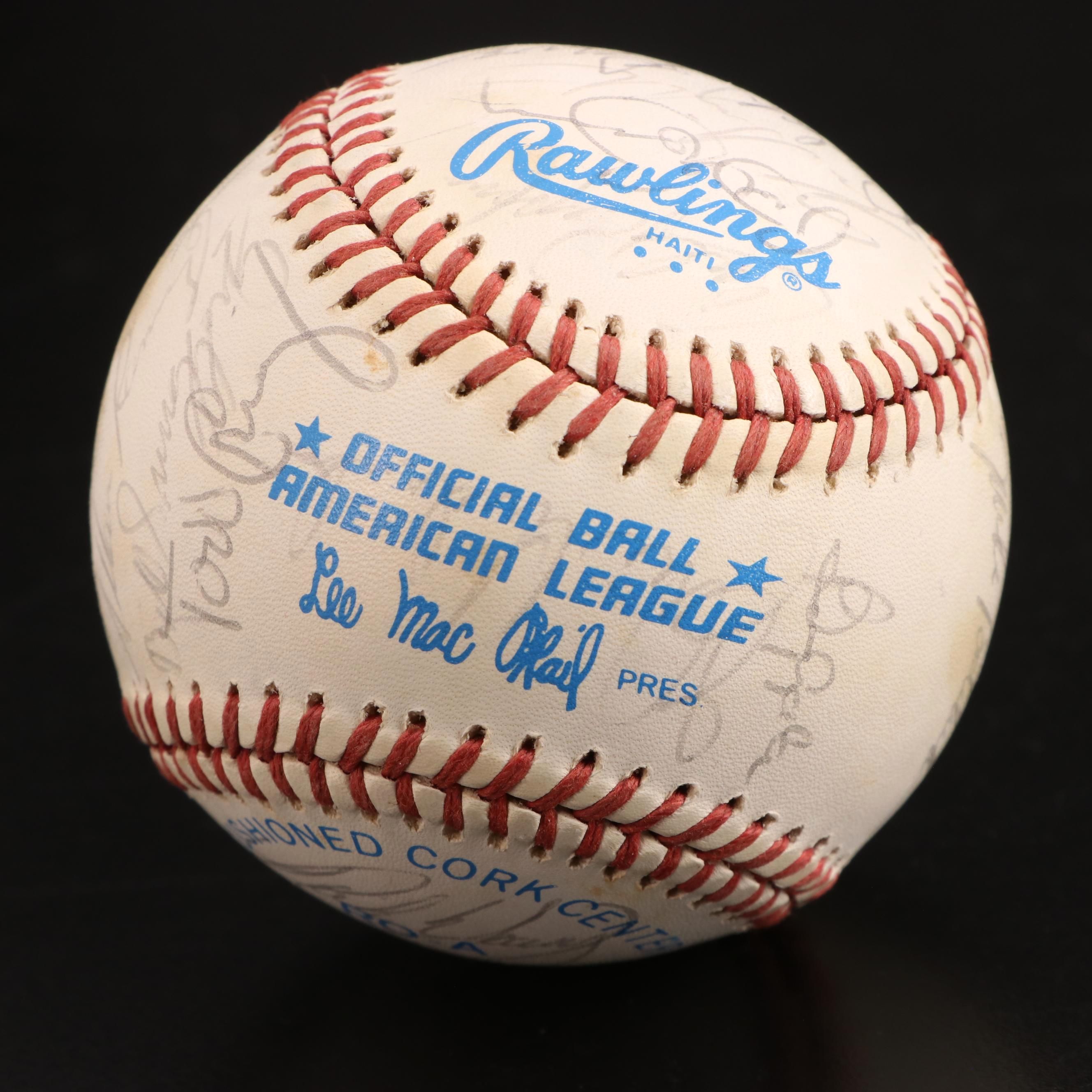 1983 MLB World Series Champs Baltimore Orioles Signed Baseball with Ripken, More