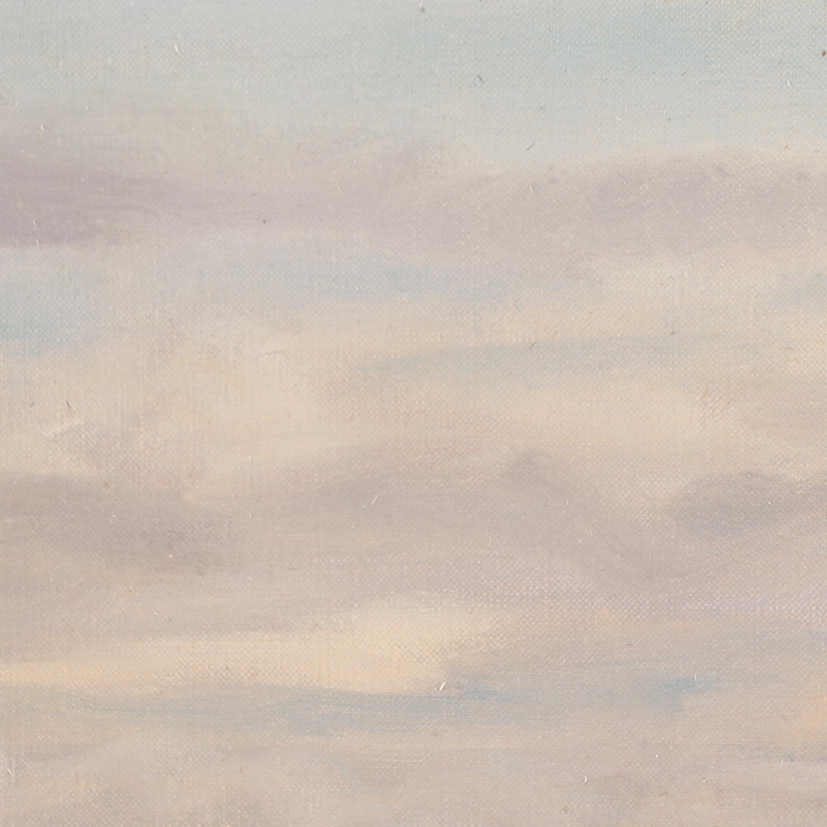 Pastoral Portrait Oil Painting of a Horse, Early-Mid-20th Century