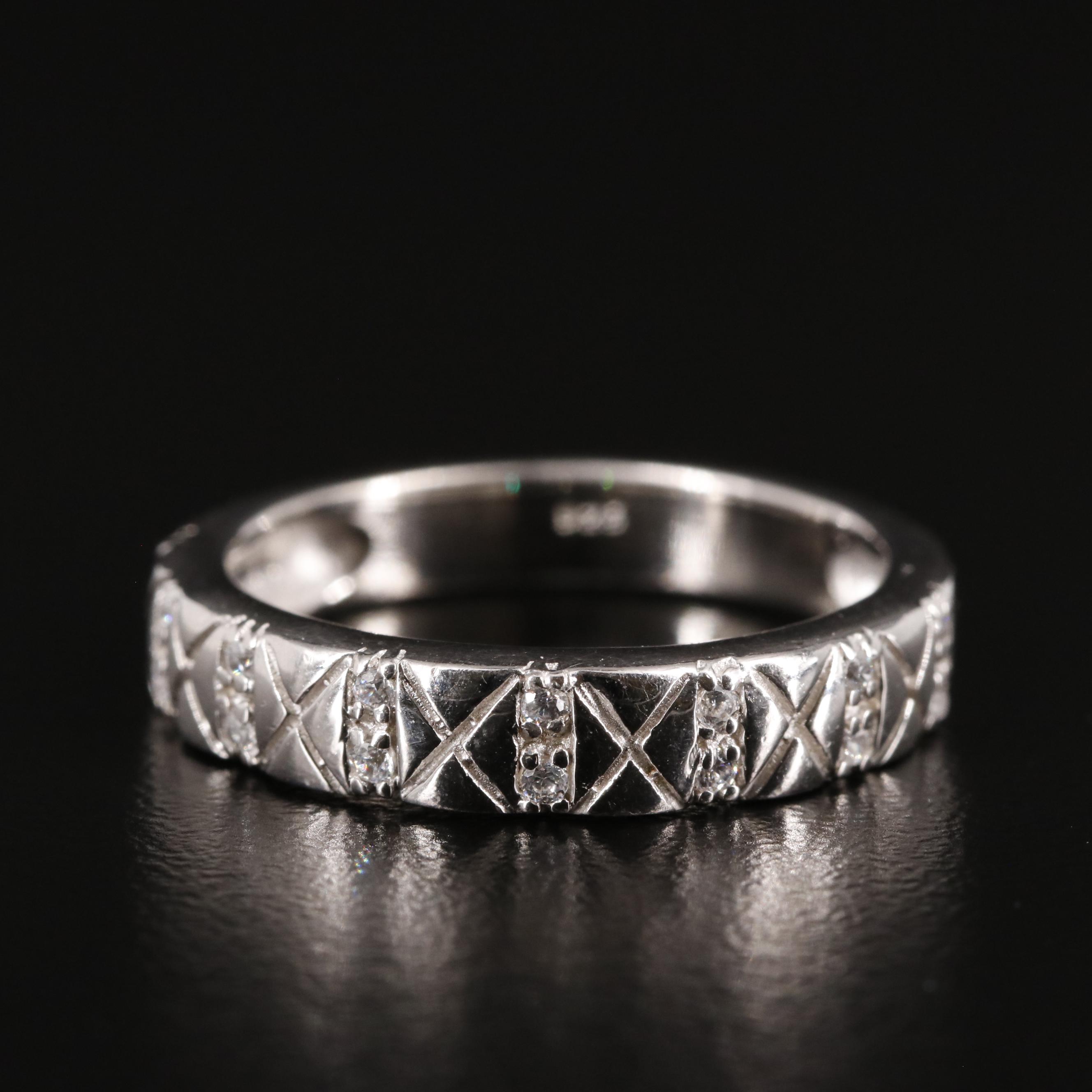 Sterling and Cubic Zirconia Ring