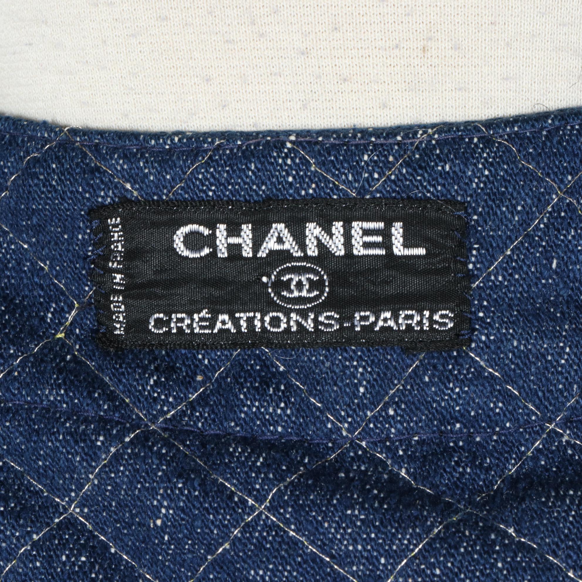 Chanel Créations Double Face Quilted Textile Jacket, 1970s