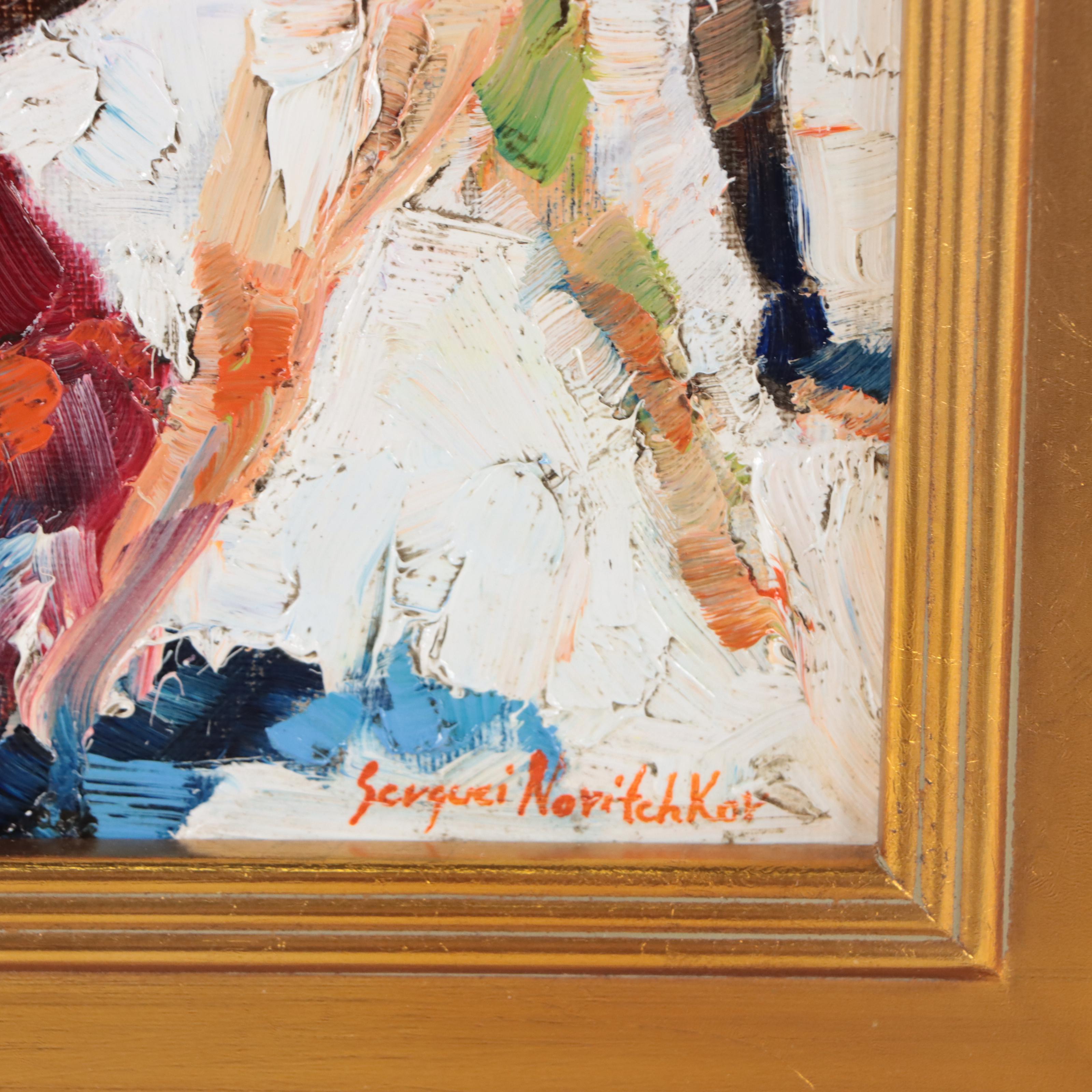 Serguei Novitchkov Figural Oil Painting "Environment Visualization," 2023