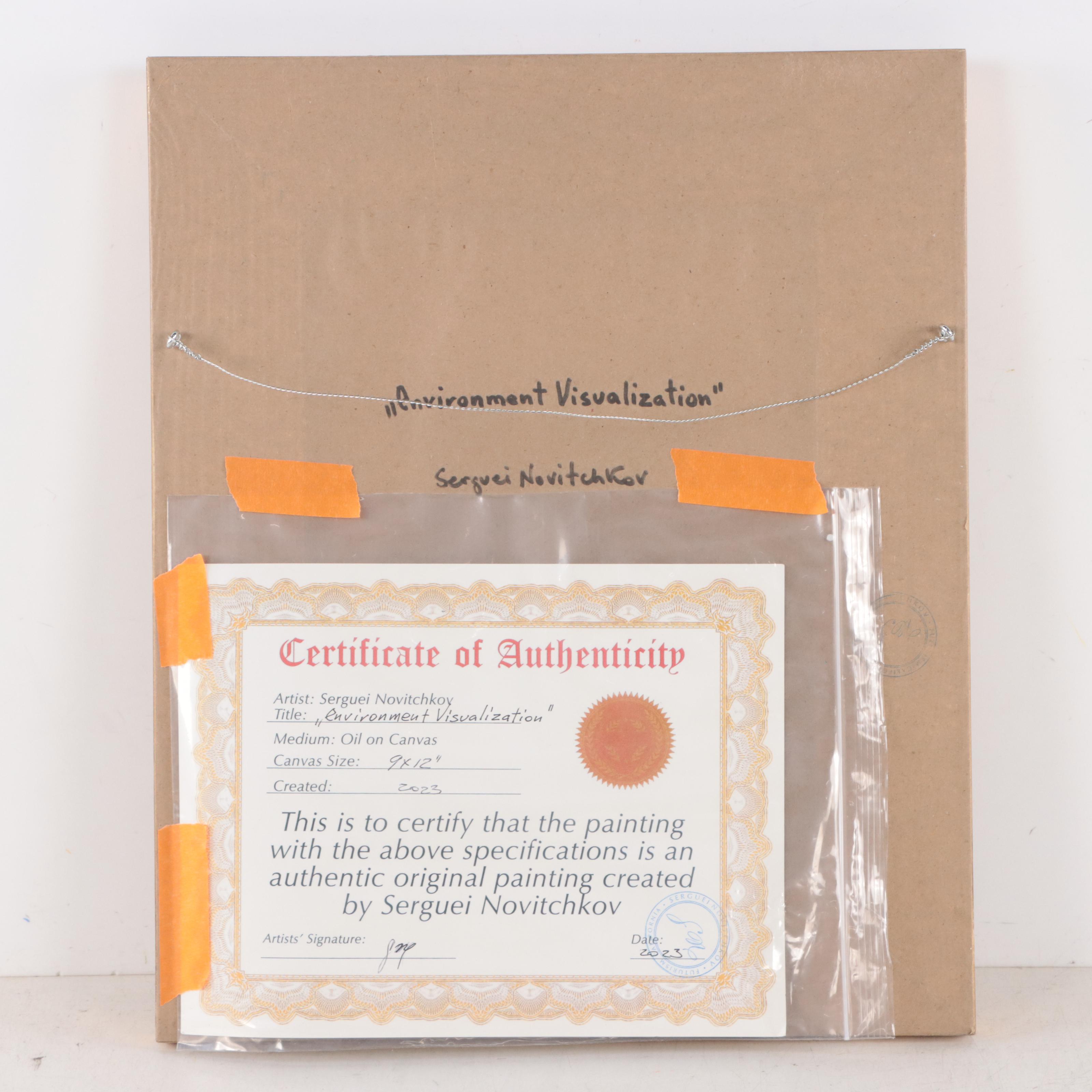 Serguei Novitchkov Figural Oil Painting "Environment Visualization," 2023