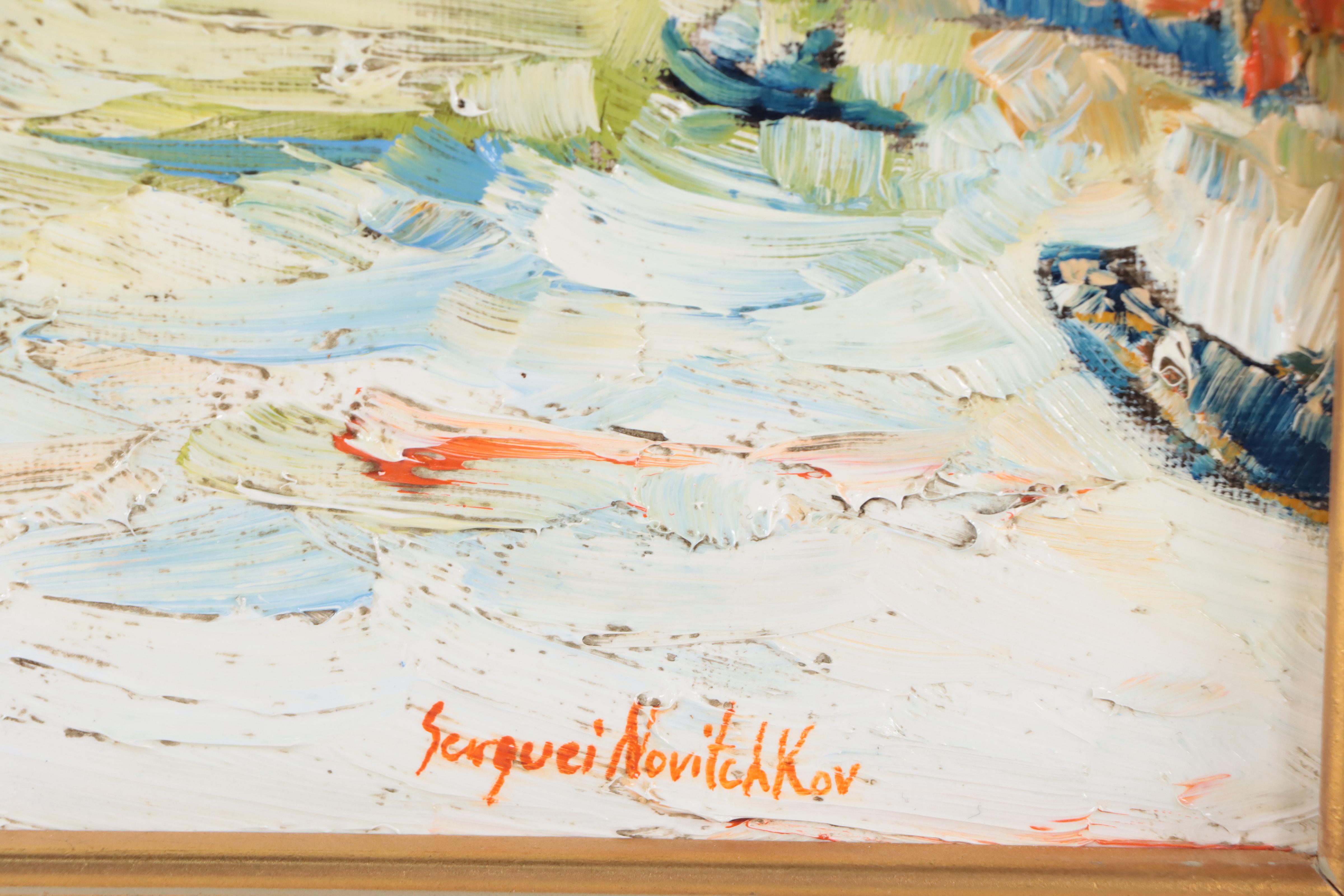 Serguei Novitchkov  Oil Painting "Grand Canal, Venice," 2023