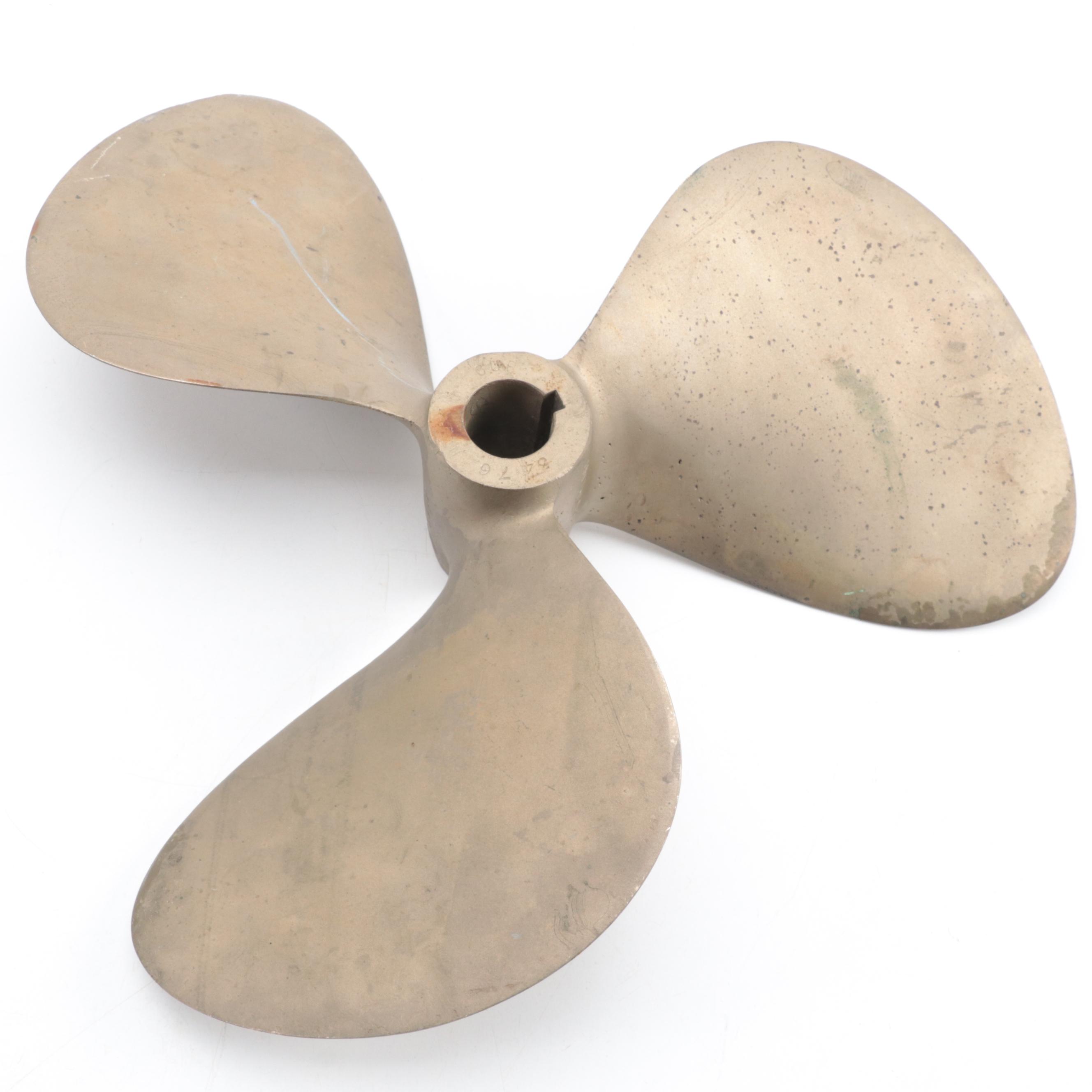 Chris-Craft Metal Boat Propeller, Mid-20th Century