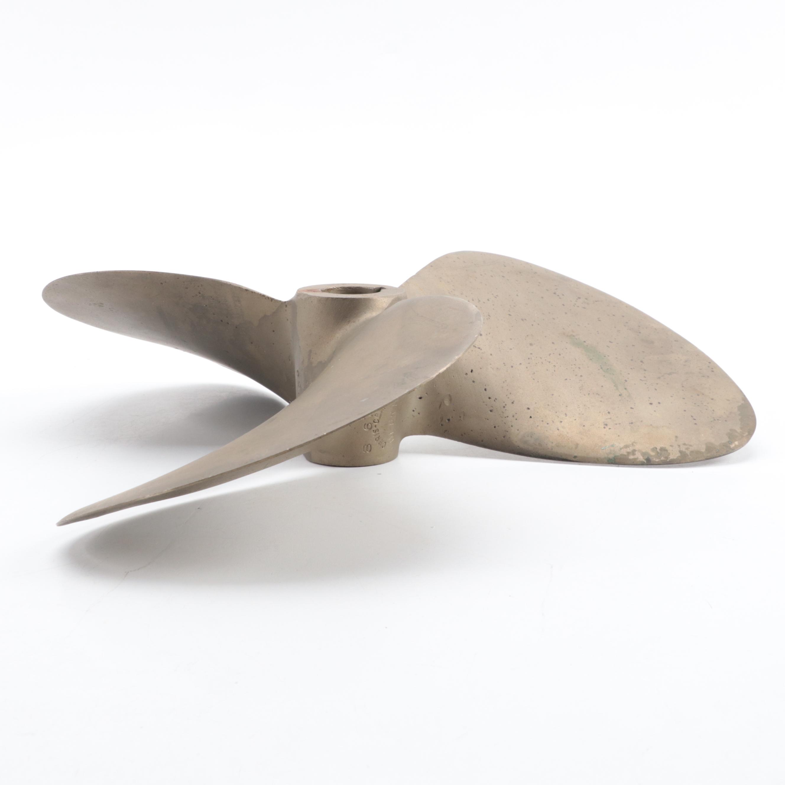 Chris-Craft Metal Boat Propeller, Mid-20th Century
