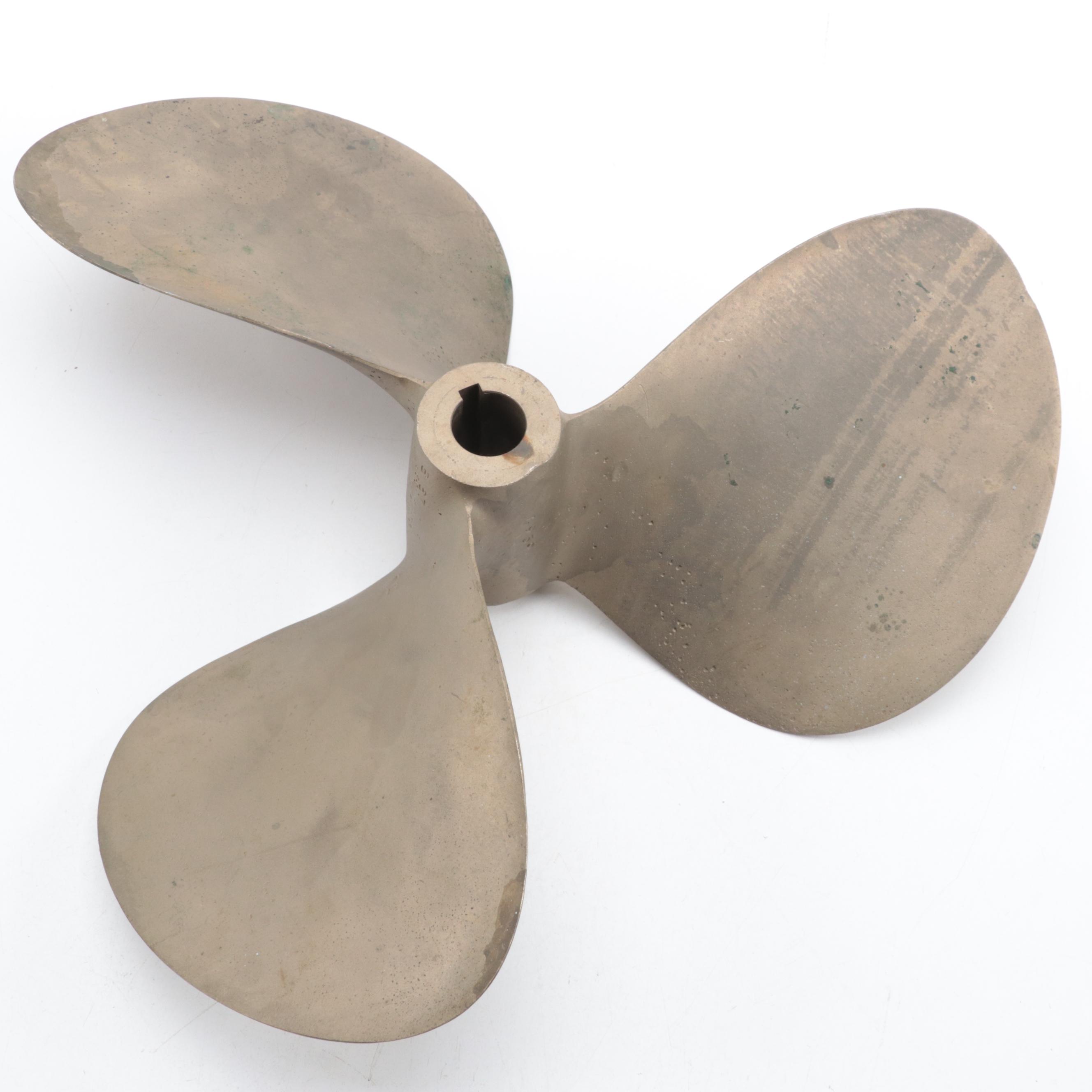 Chris-Craft Metal Boat Propeller, Mid-20th Century