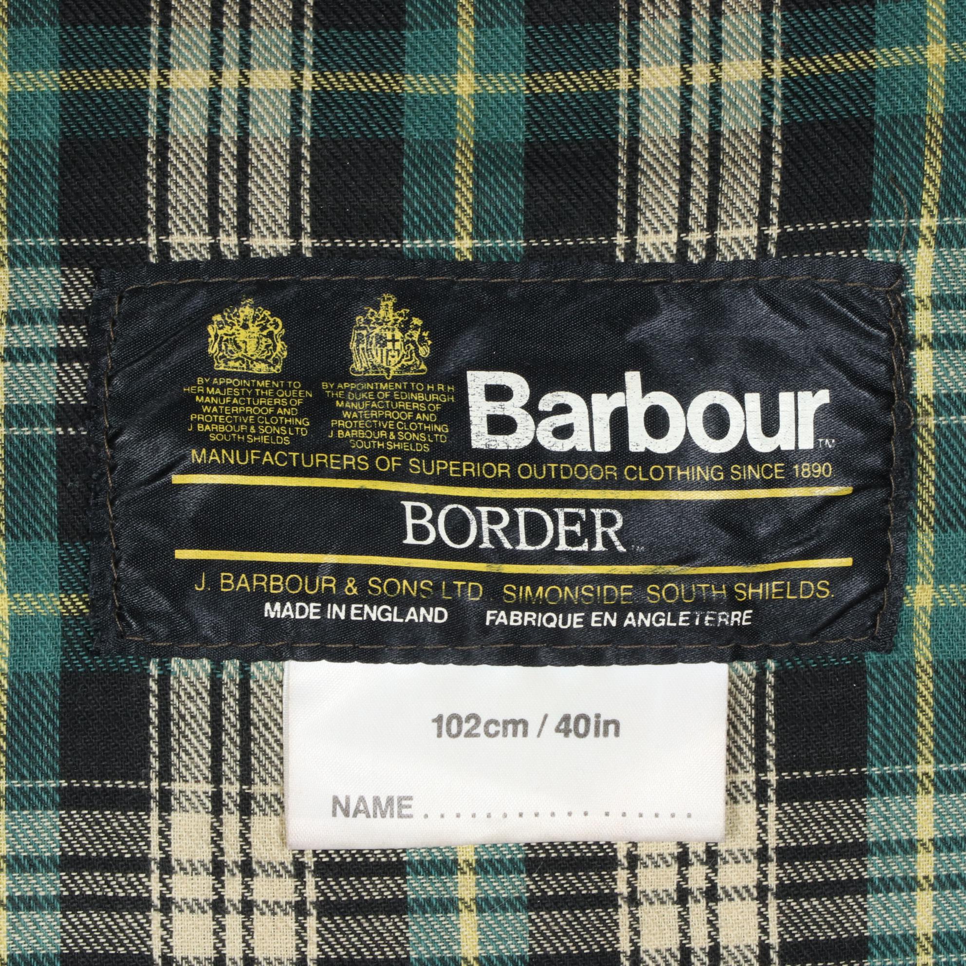 Men's Barbour Border Jacket in Waxed Cotton