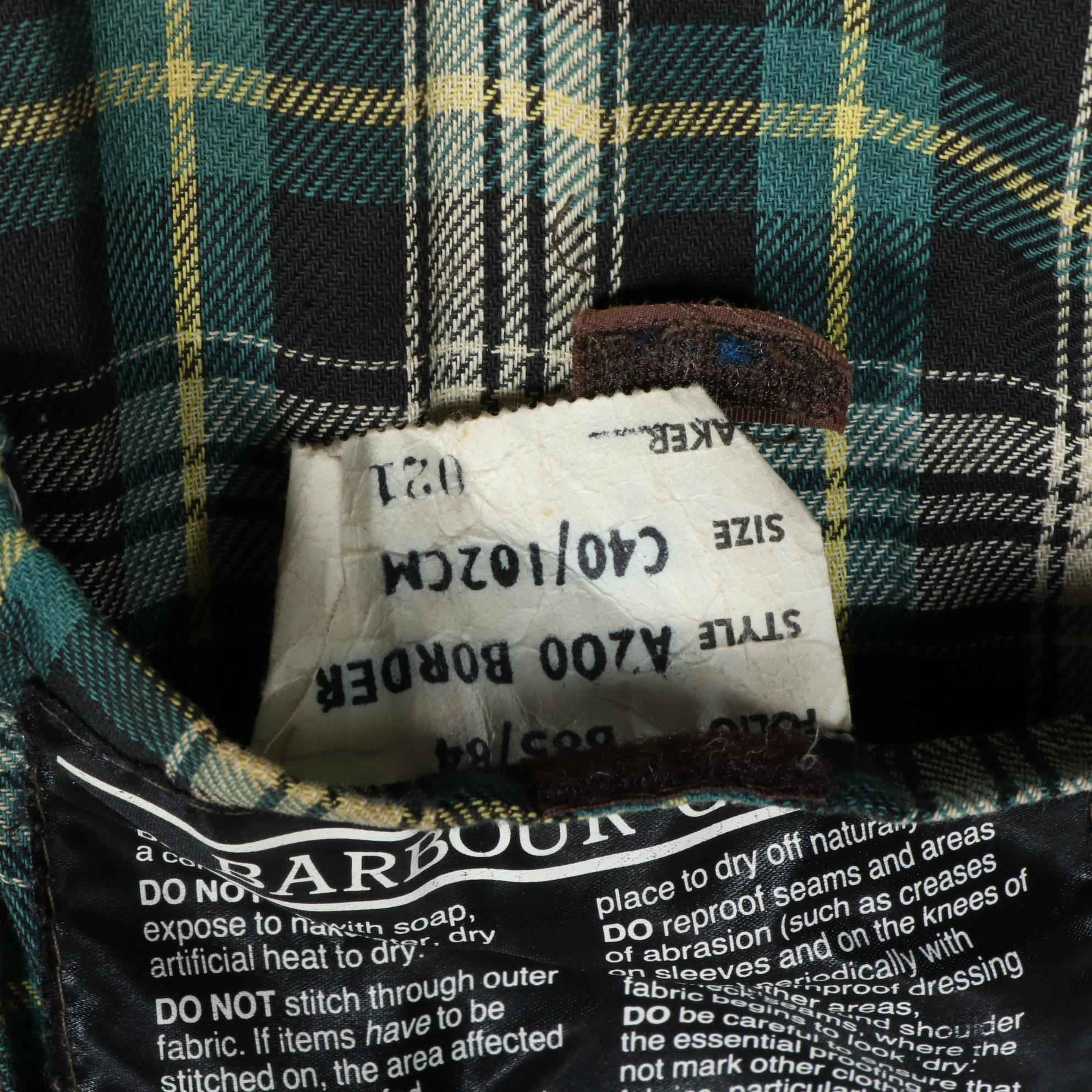 Men's Barbour Border Jacket in Waxed Cotton