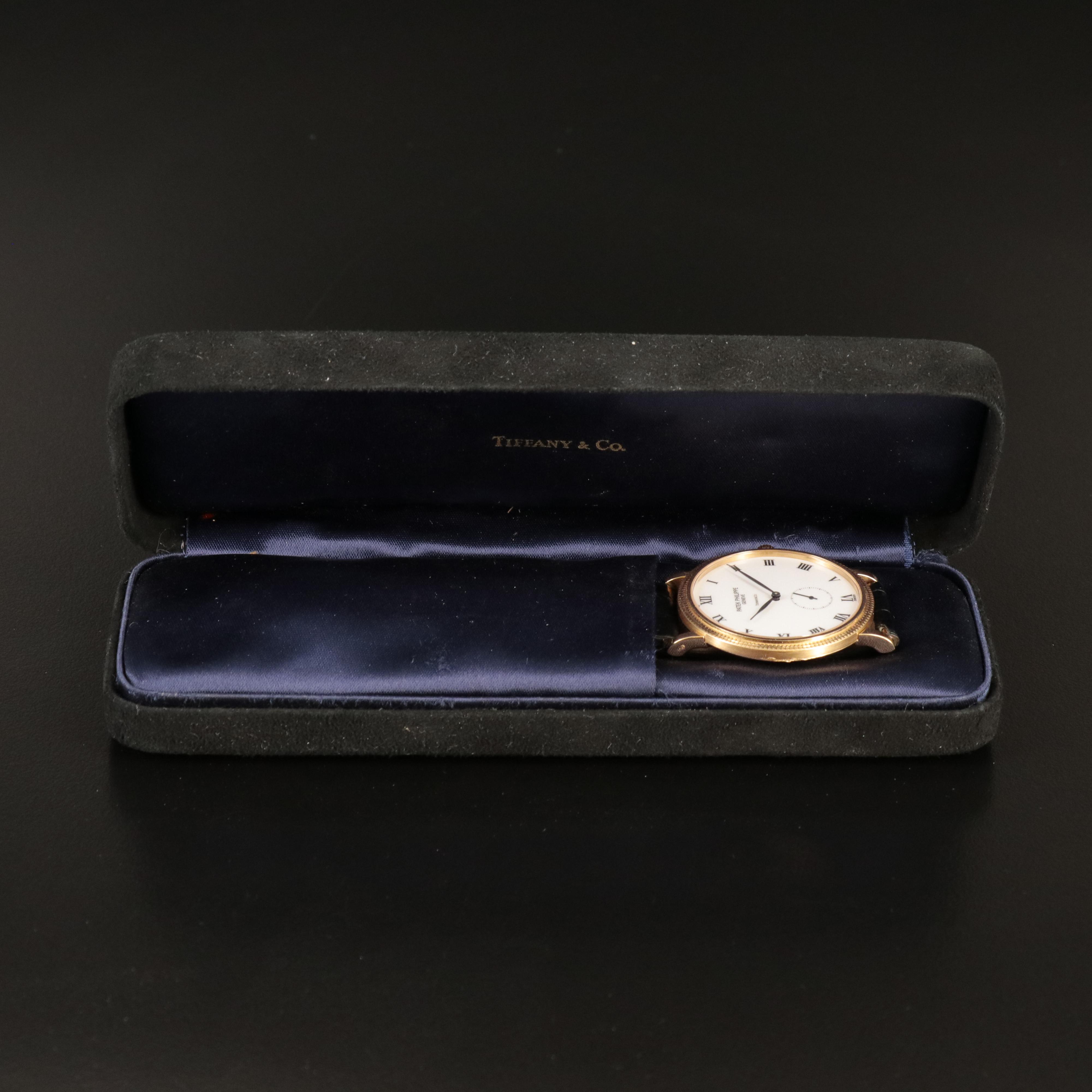 18K Patek Philippe for Tiffany & Co. Calatrava Hobnail Case Watch