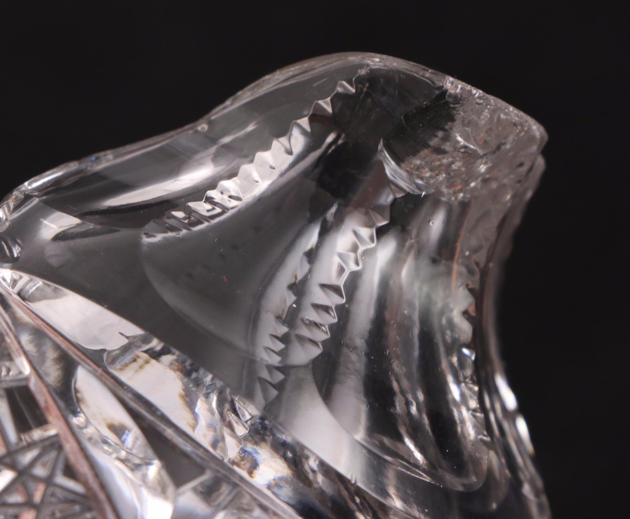 Brilliant Cut Glass Bowls, Dishes and Creamer