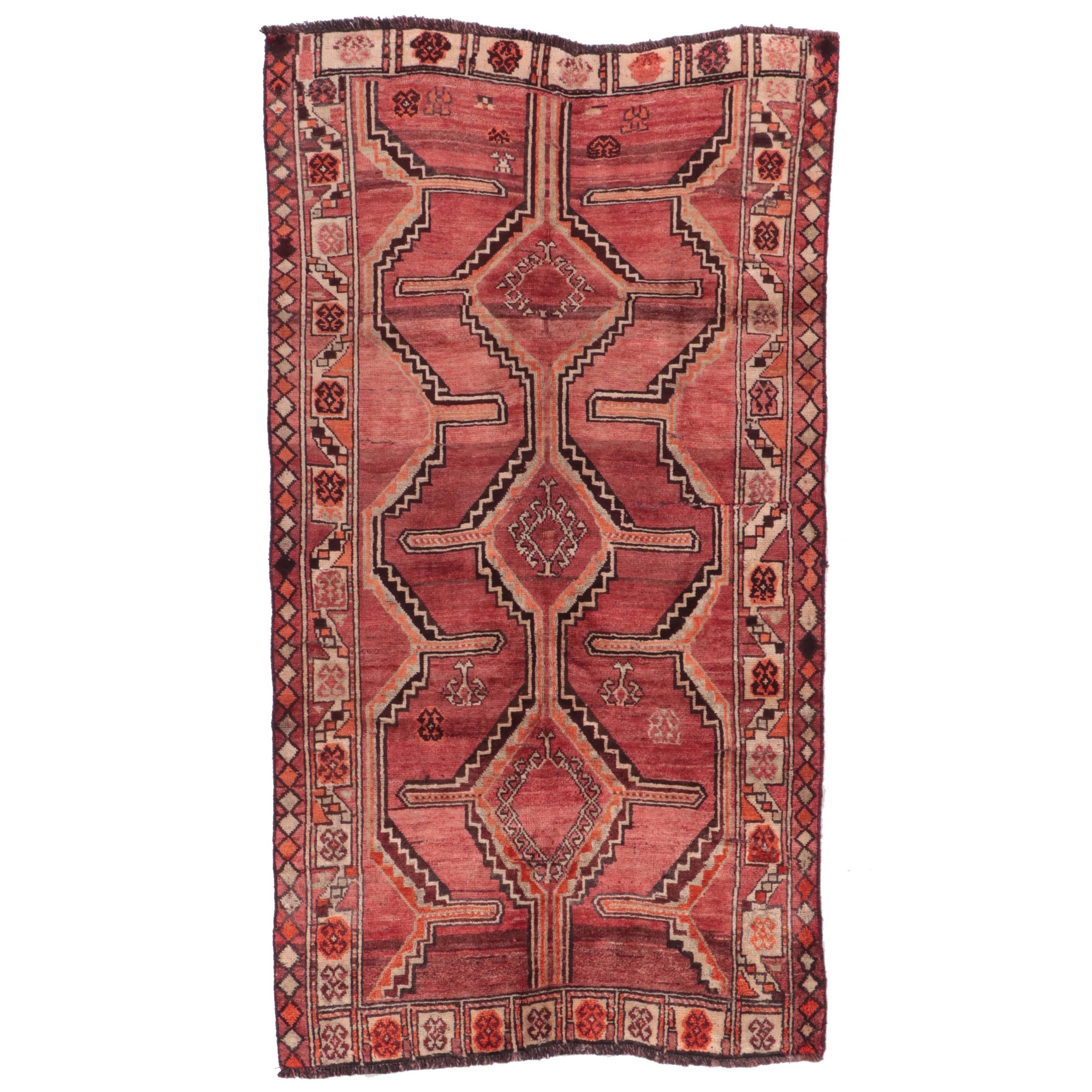 4' x 7'5 Hand-Knotted Persian Lurs Area Rug