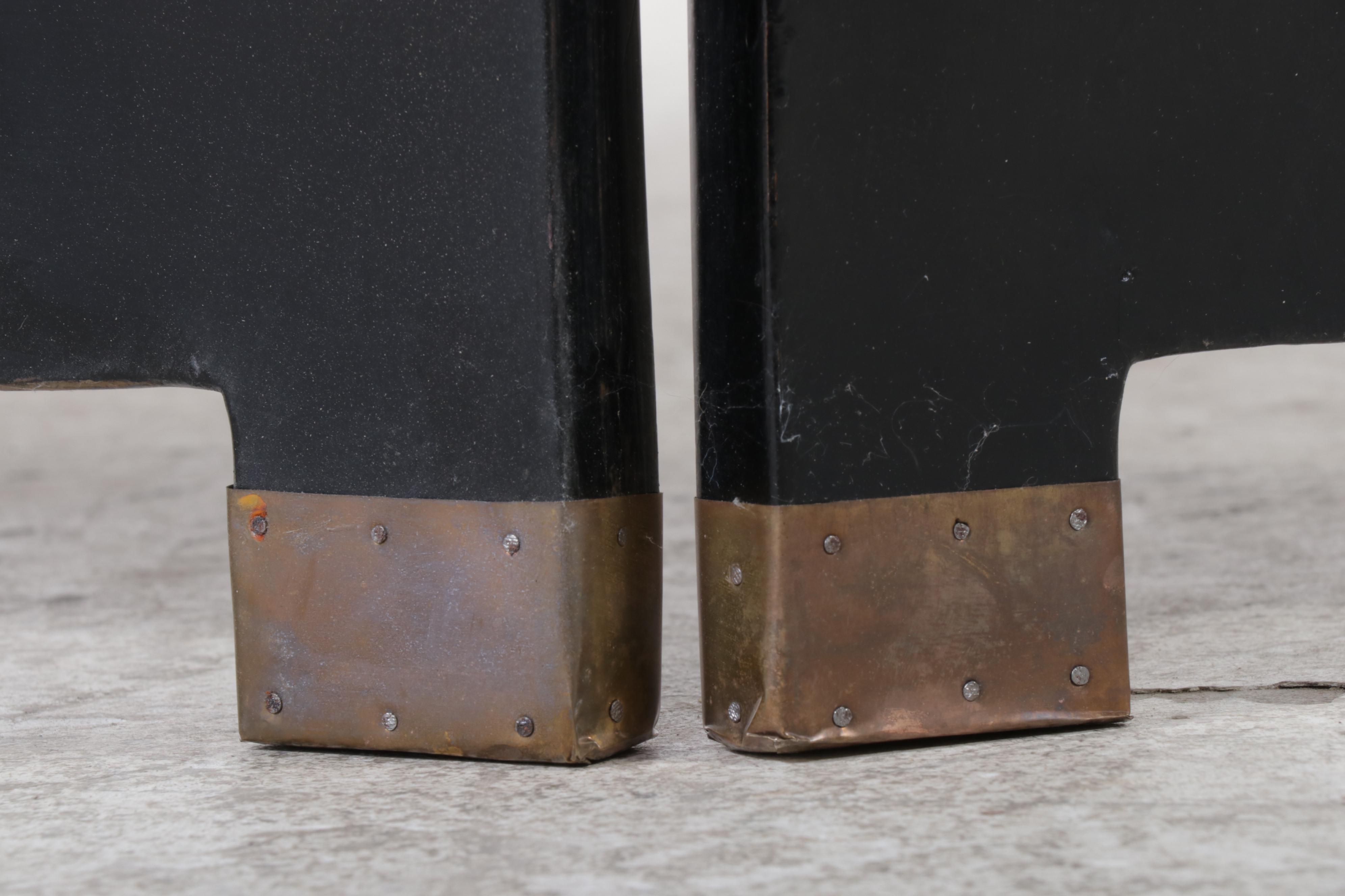 Chinese Painted and Black Lacquered Screen