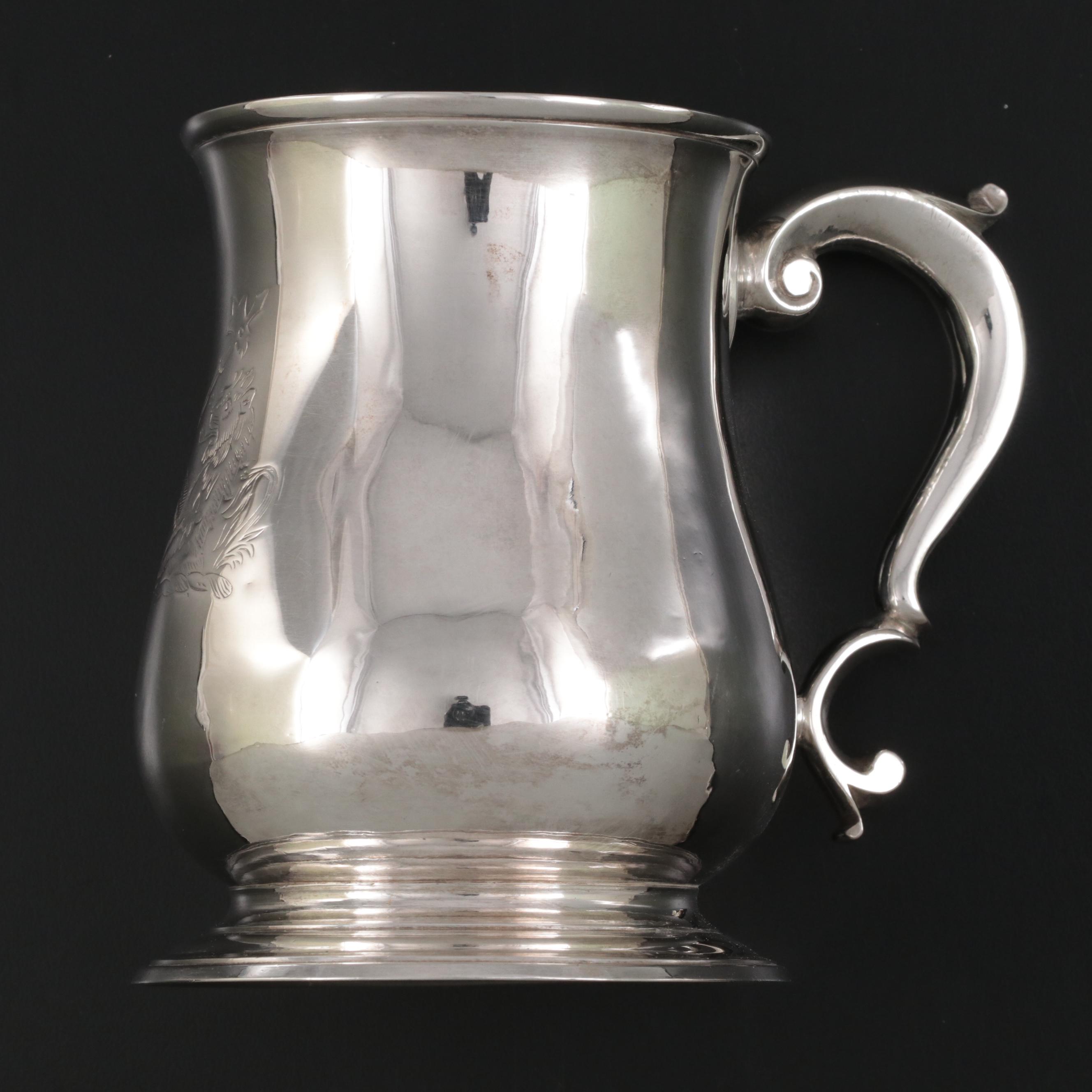 Thomas Whipham Sterling Silver Heraldic Cann, 1793