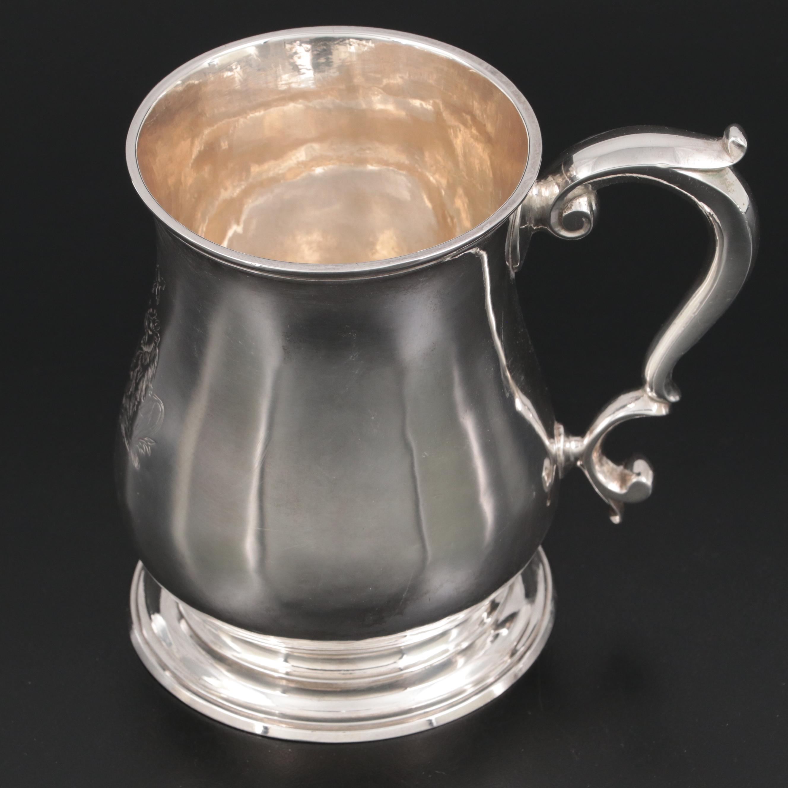 Thomas Whipham Sterling Silver Heraldic Cann, 1793