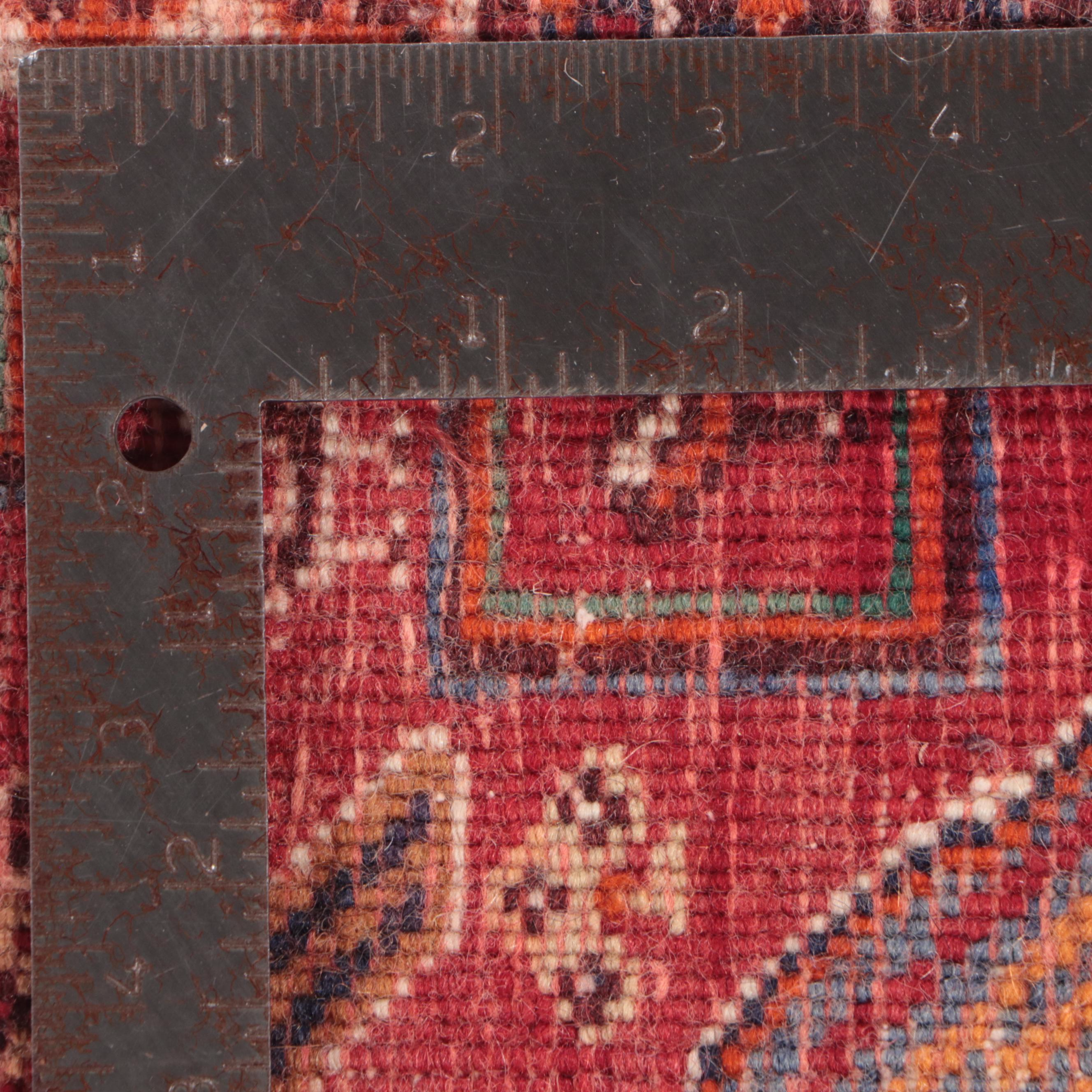 1'10 x 1'10 Hand-Knotted Northwest Persian Pictorial Floor Mat