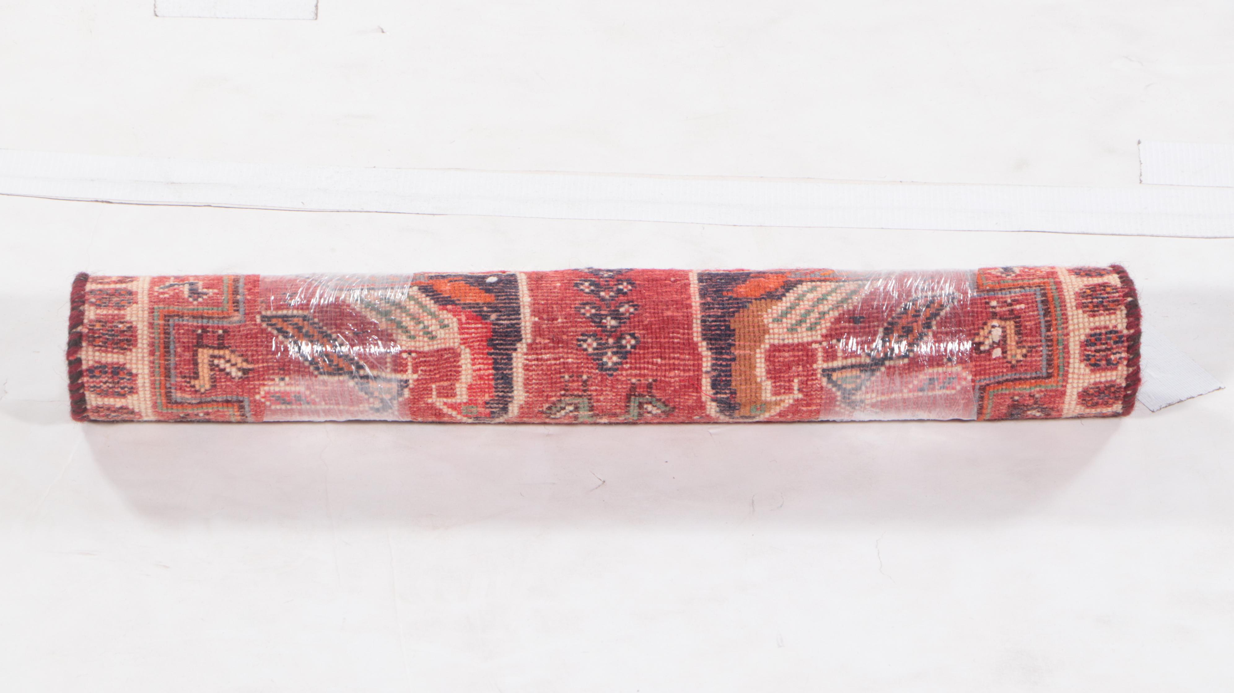 1'10 x 1'10 Hand-Knotted Northwest Persian Pictorial Floor Mat