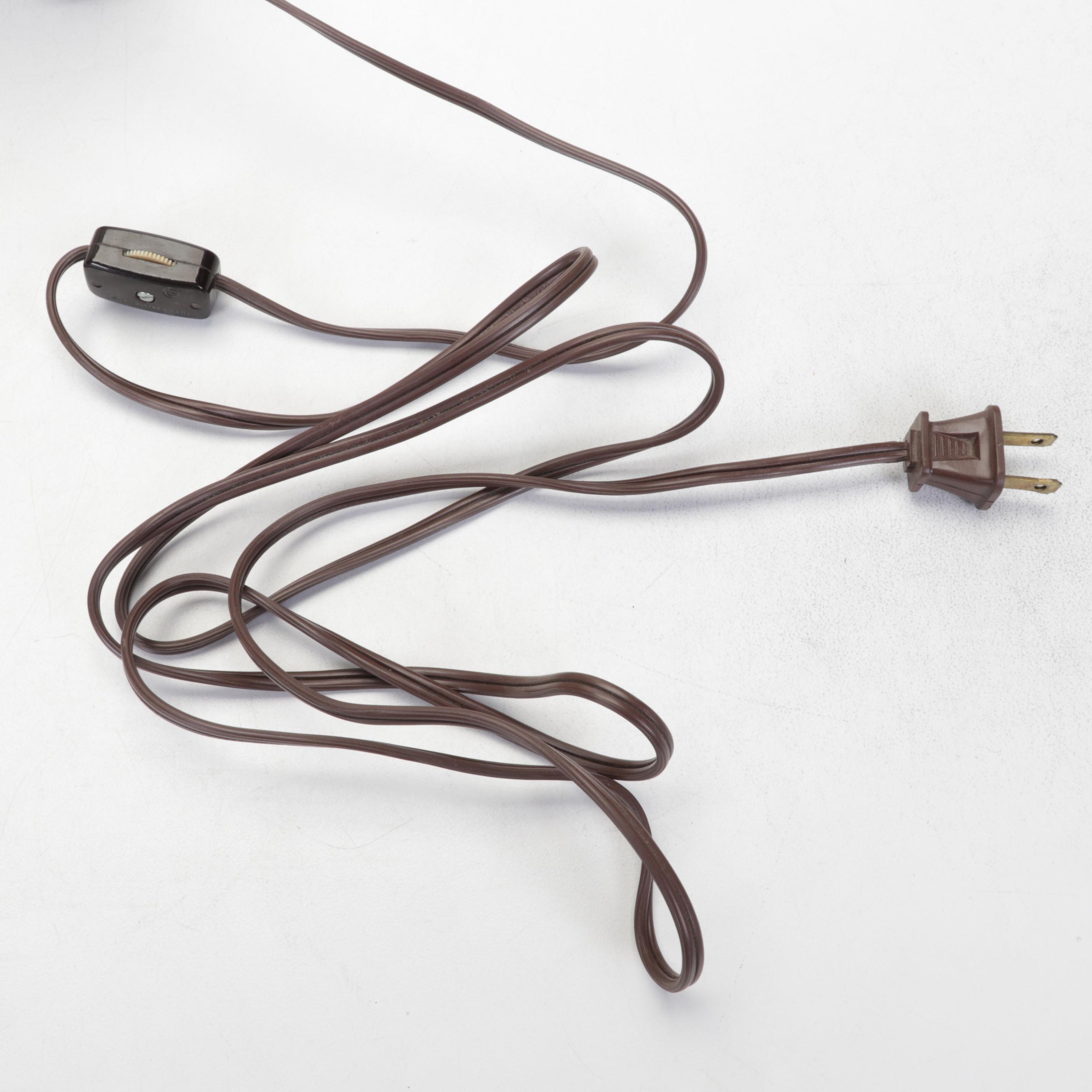 Pair of Ceramic Gilt Decorated Table Lamps