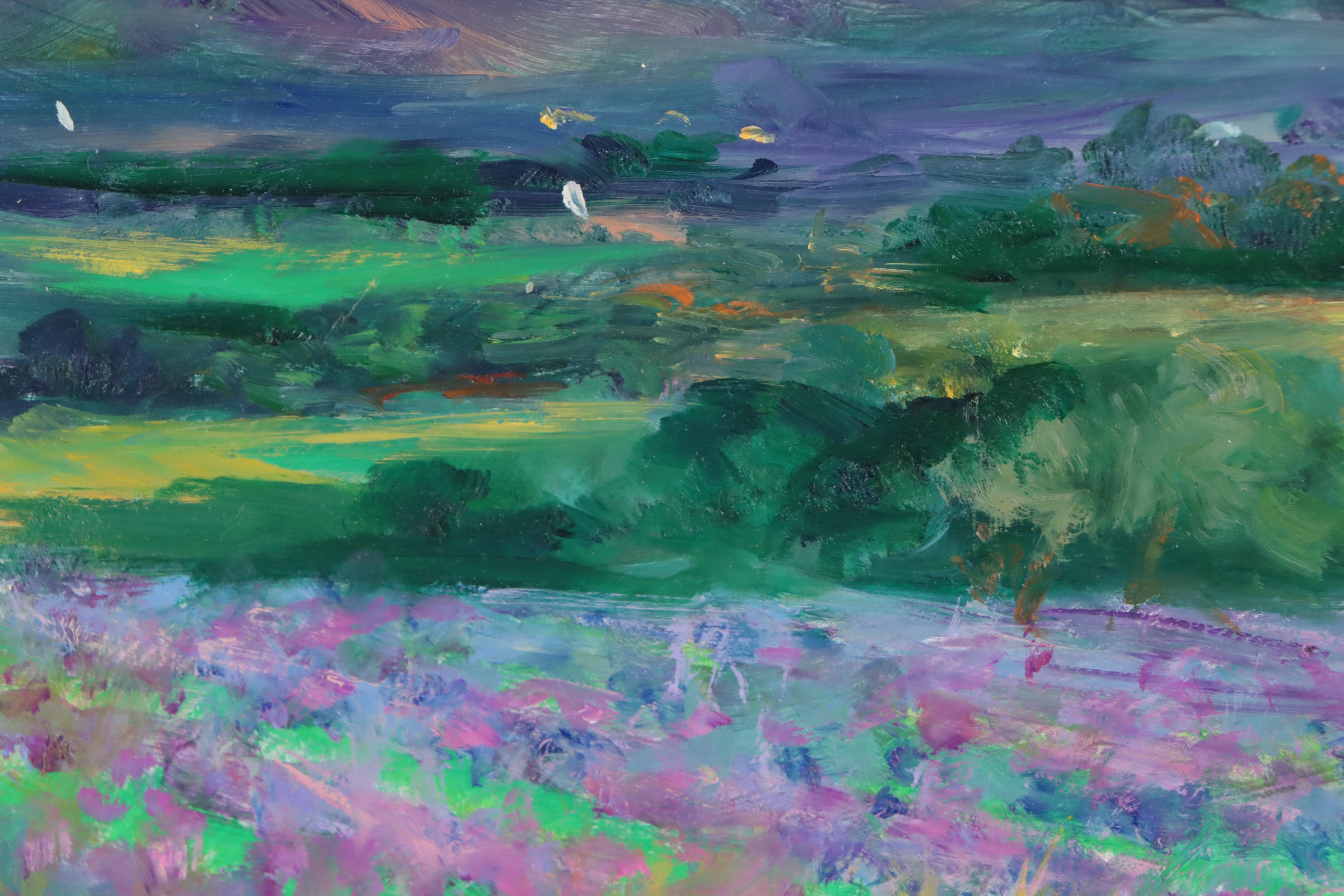 Nino Pippa Oil Painting "Provence - In Van Gogh Footsteps," 2017