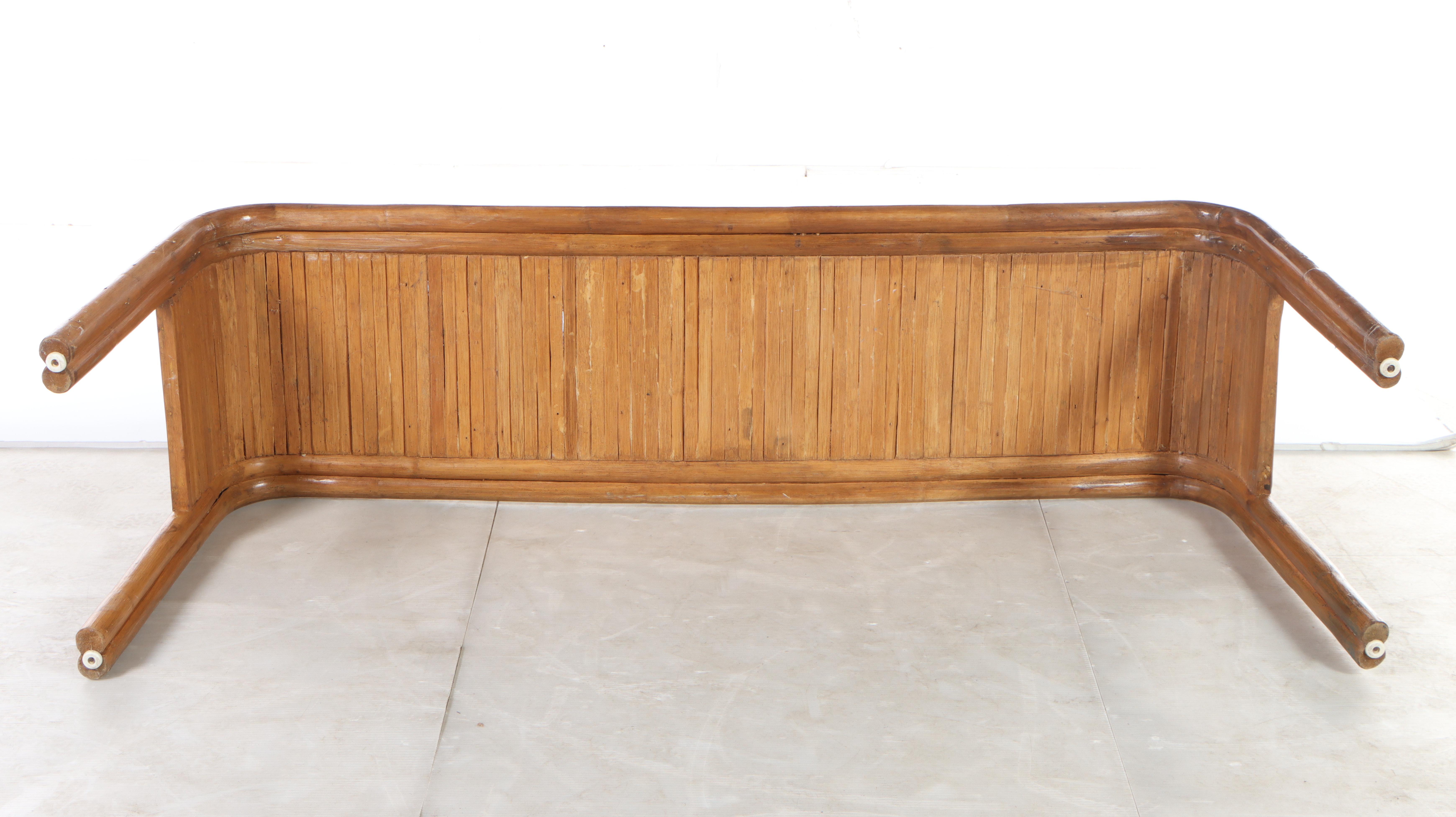 Rattan Console Table, Late 20th Century