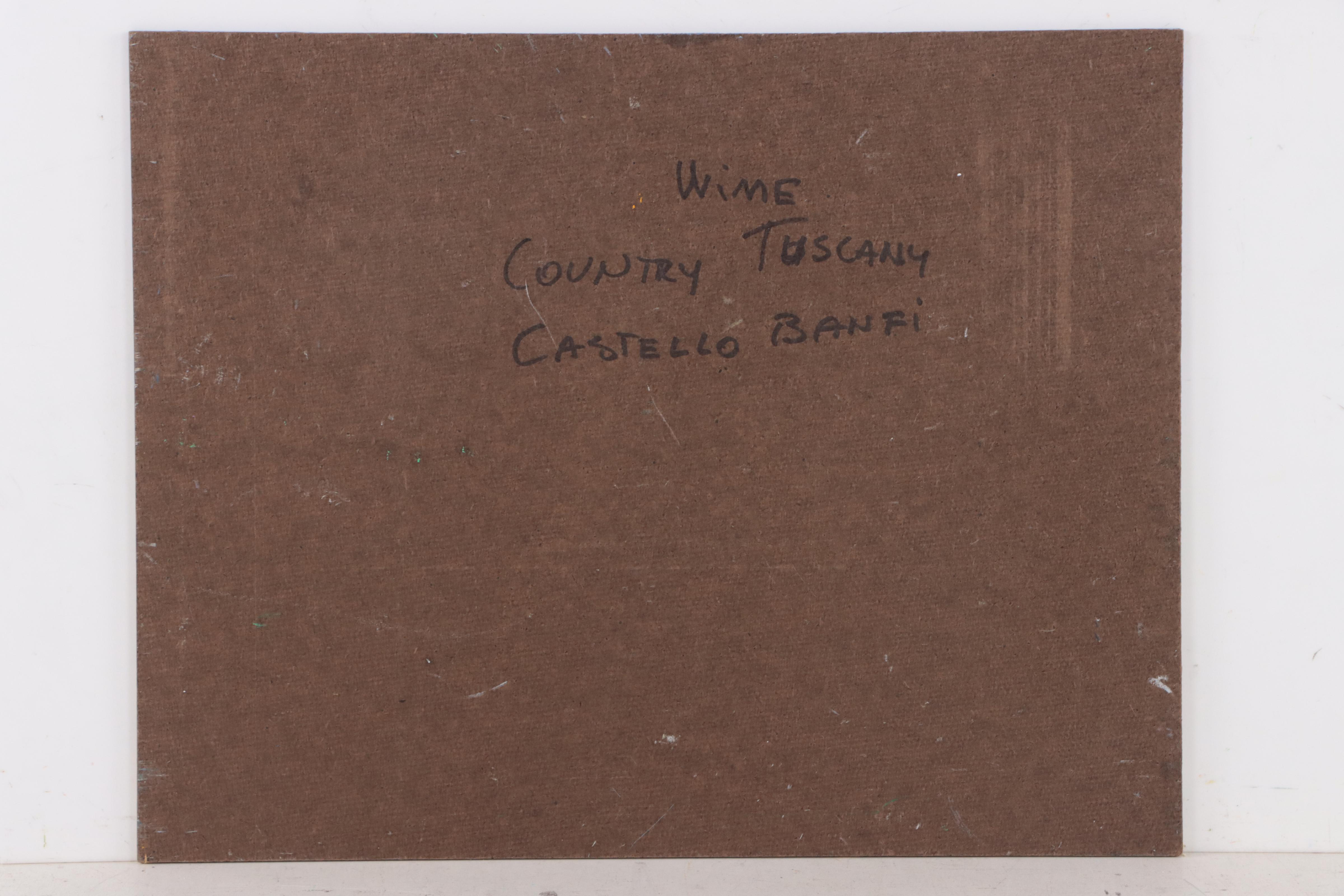 Nino Pippa Oil Painting "Wine Country - Tuscany - Castello Banfi," 2015