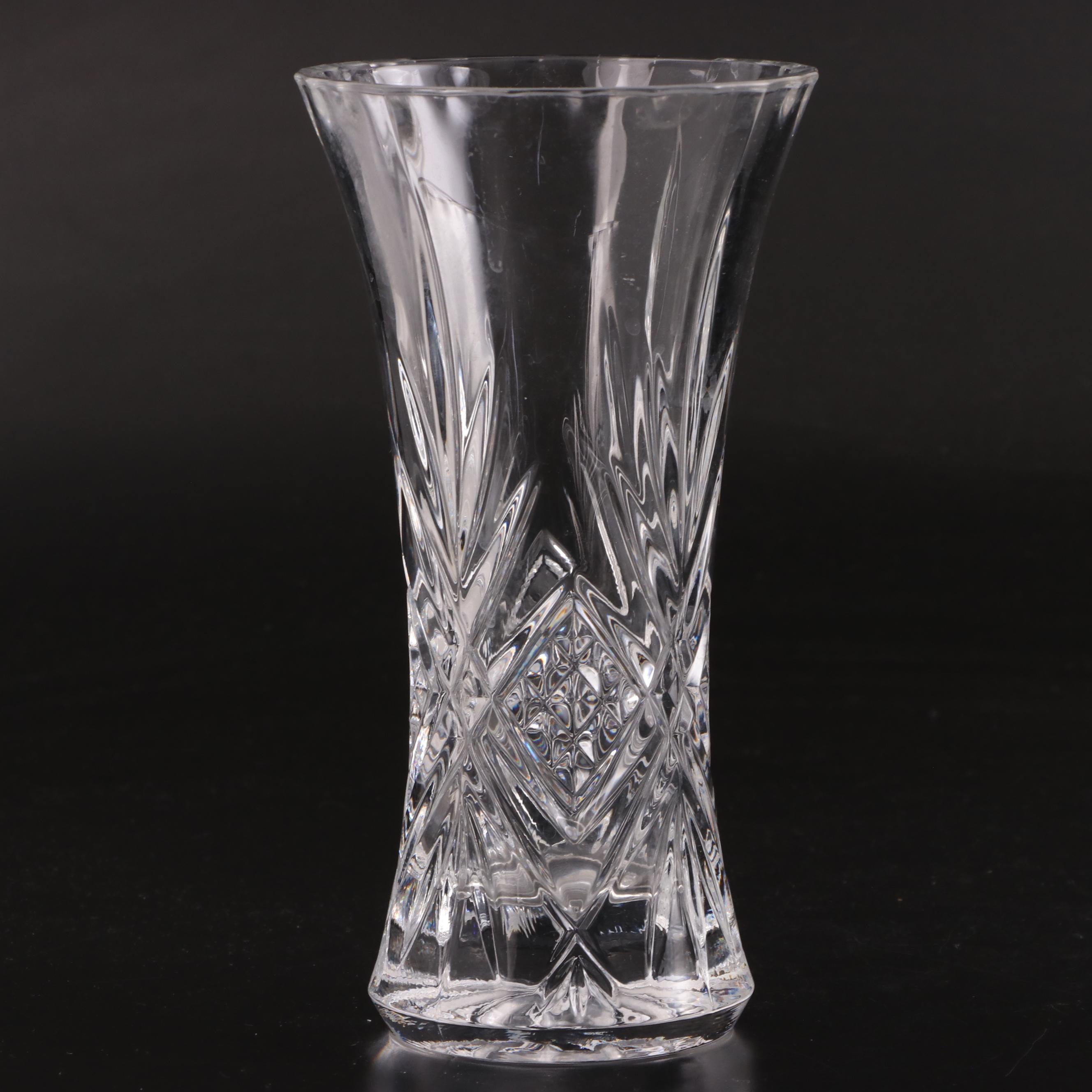 Leaded Crystal Compote, Bowls and Vase EBTH