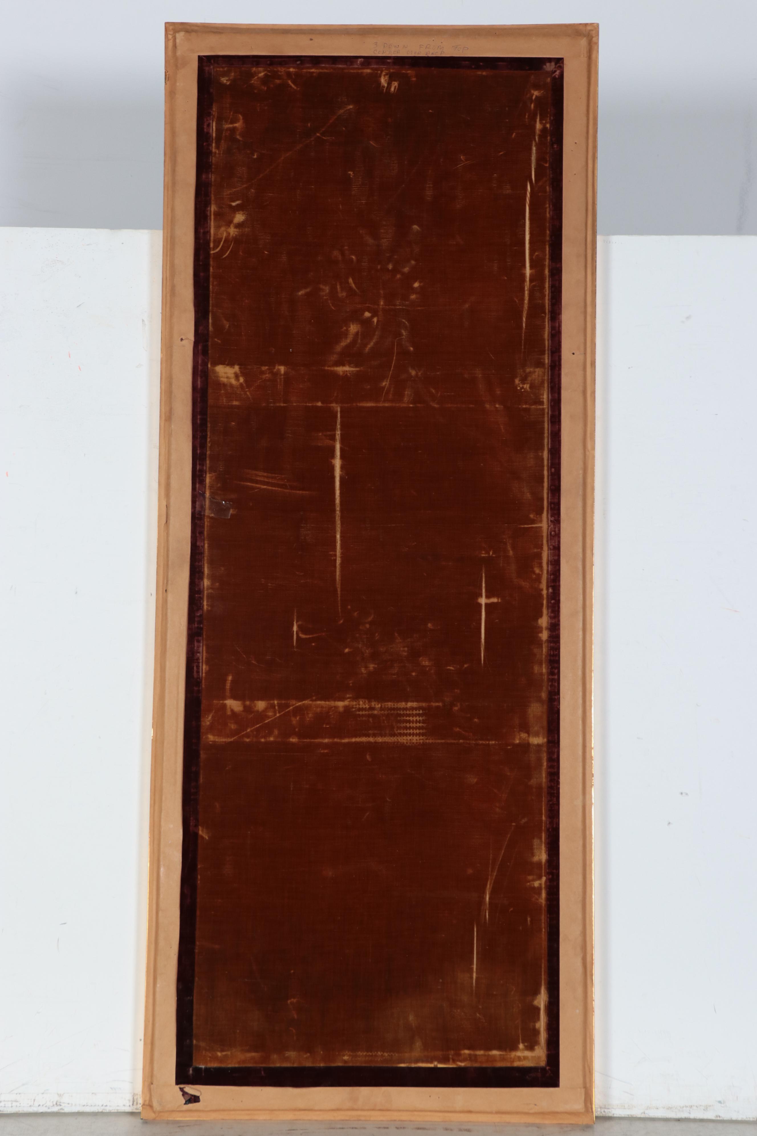 Japanese Meiji Period Full-Length Portrait Gouache Painting of a Woman