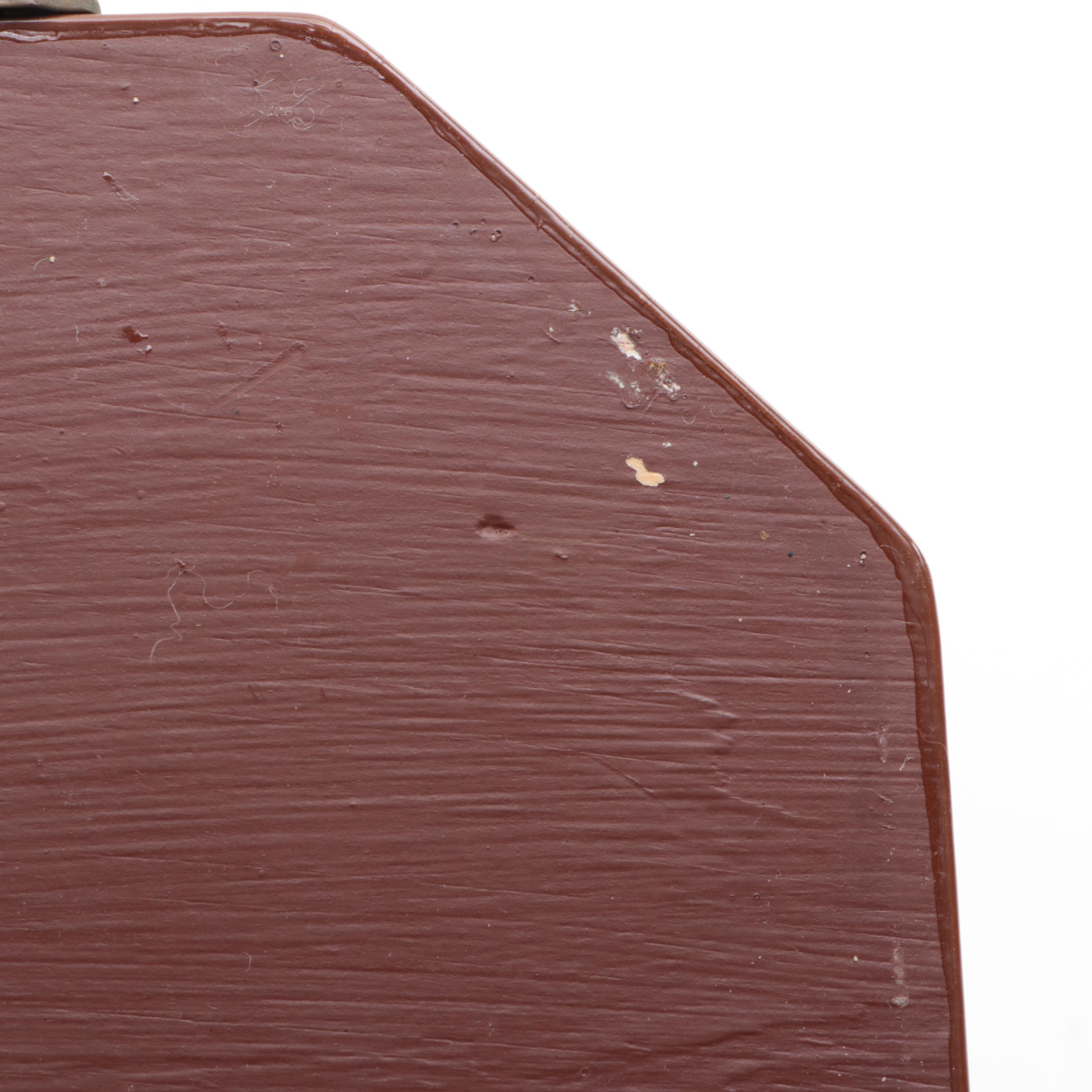 Mushroom Decoupage Wooden Box Purse