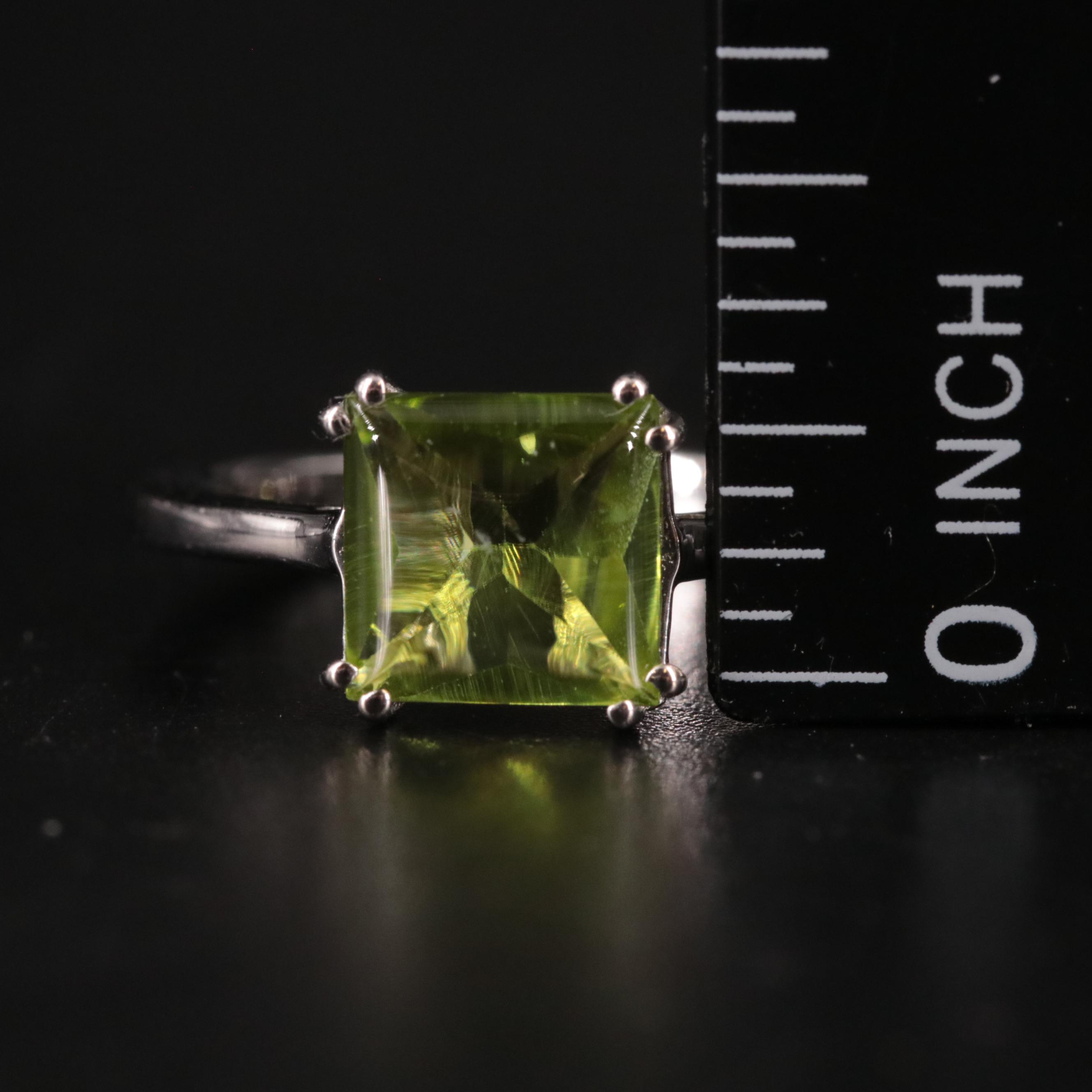 Sterling Peridot Ring