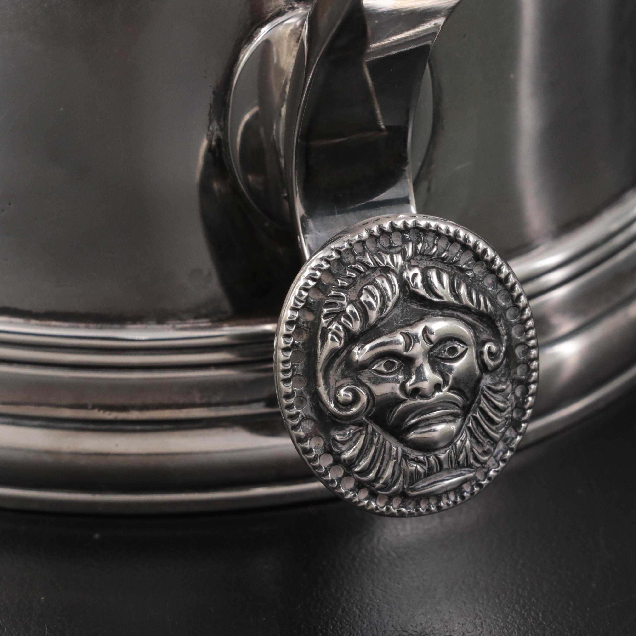 Jacob Hurd of Boston Chased Coin Silver Tankard, Mid-18th Century
