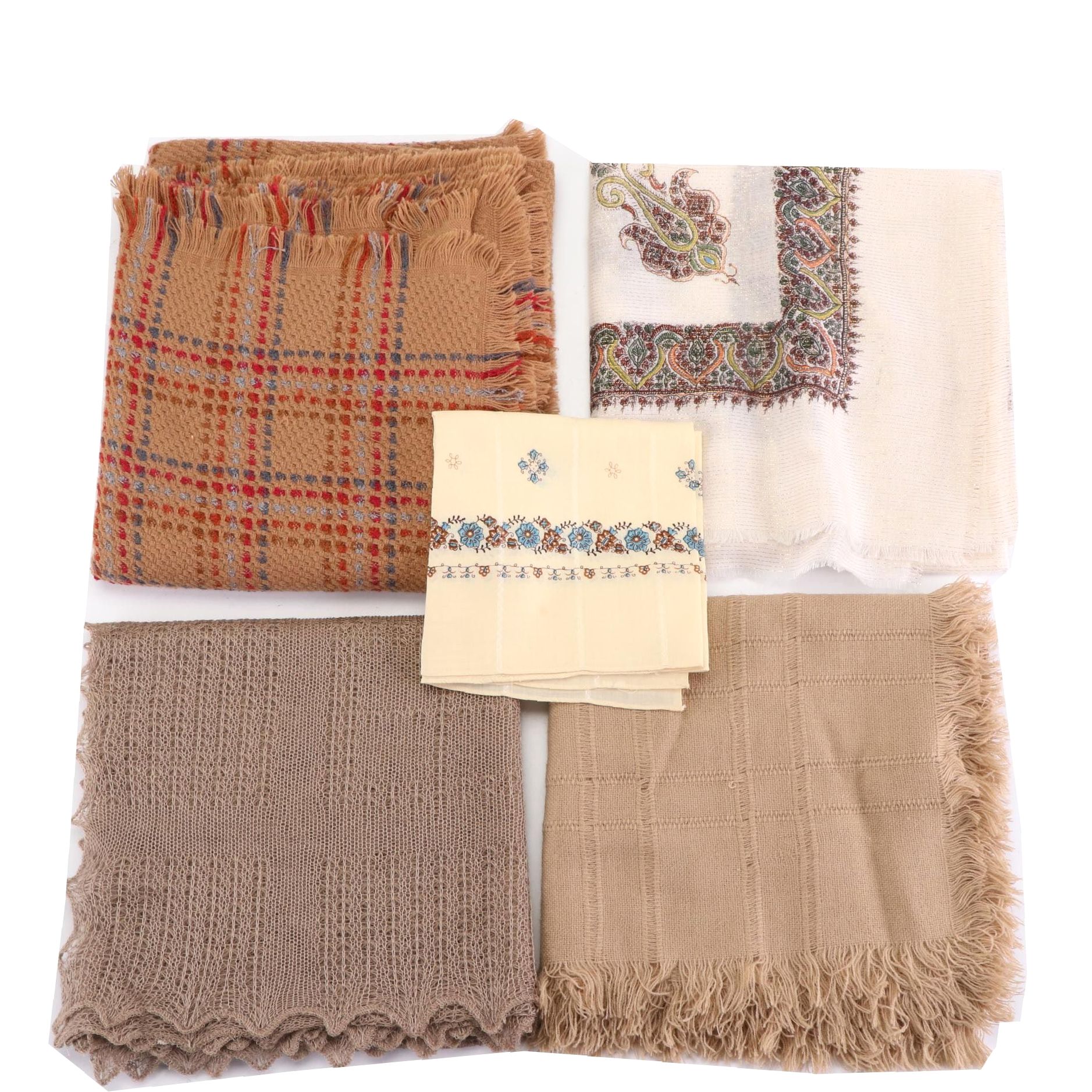 Liz Claiborne and Other Floral and Knit Scarves