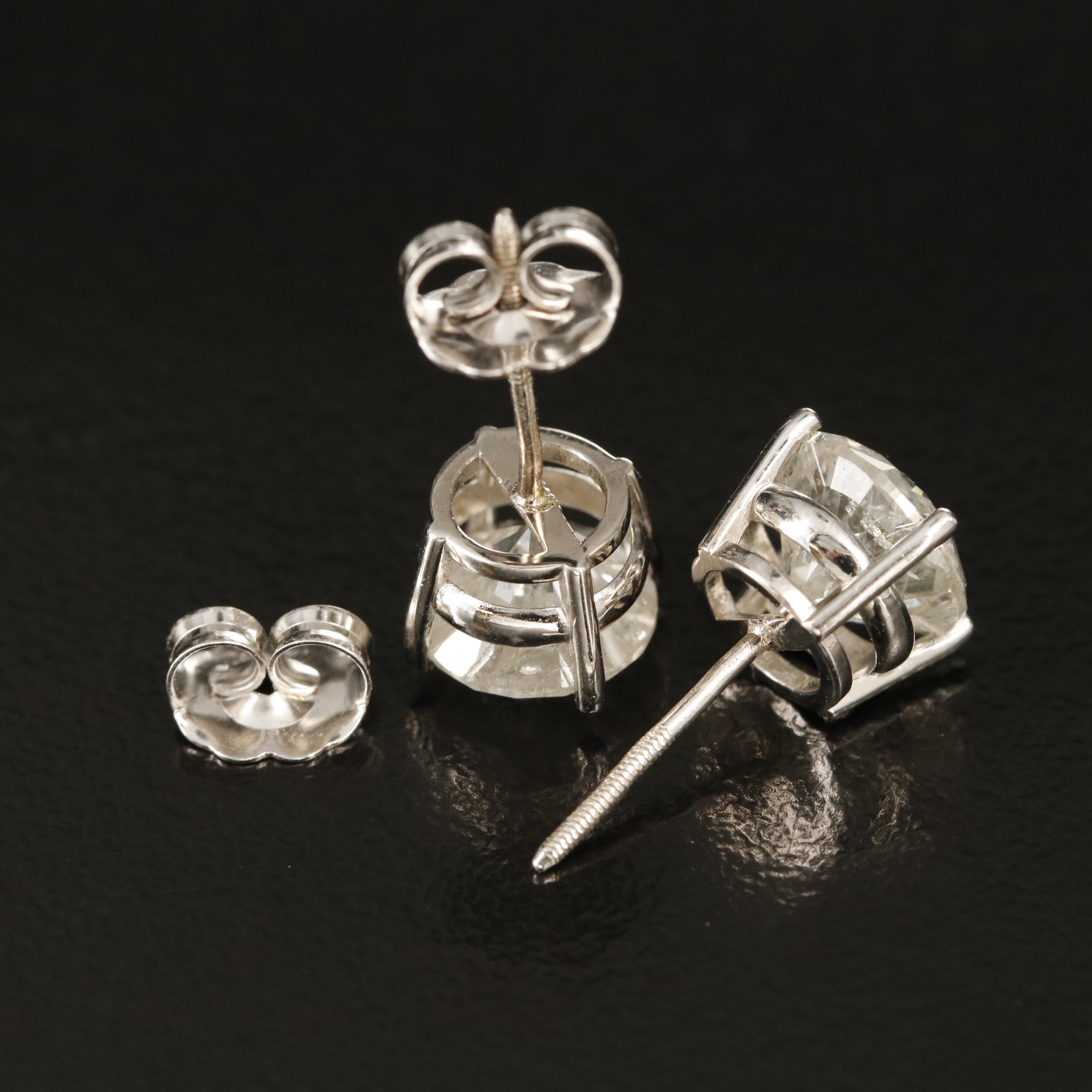 14K 3.06 CTW Diamond Stud Earrings