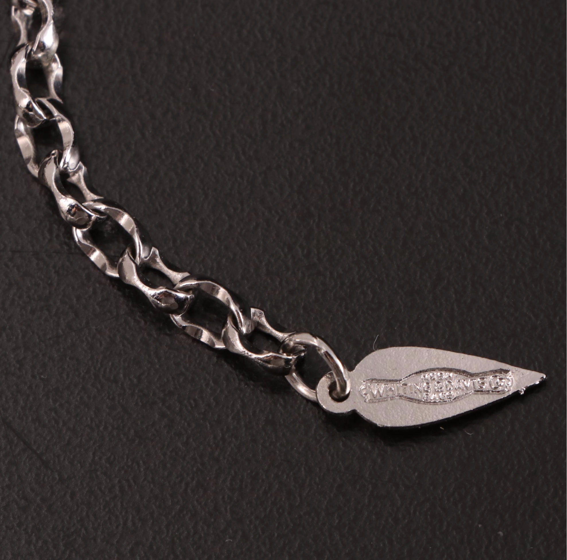 Whiting & Davis Metal Mesh Bandana Necklace and Earrings with Gloves