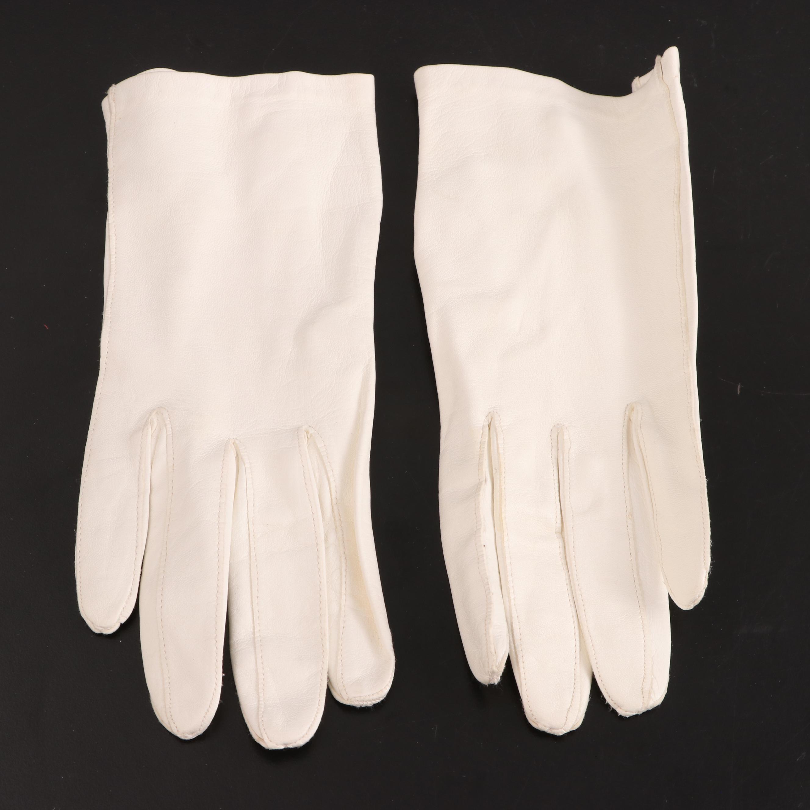 Whiting & Davis Metal Mesh Bandana Necklace and Earrings with Gloves