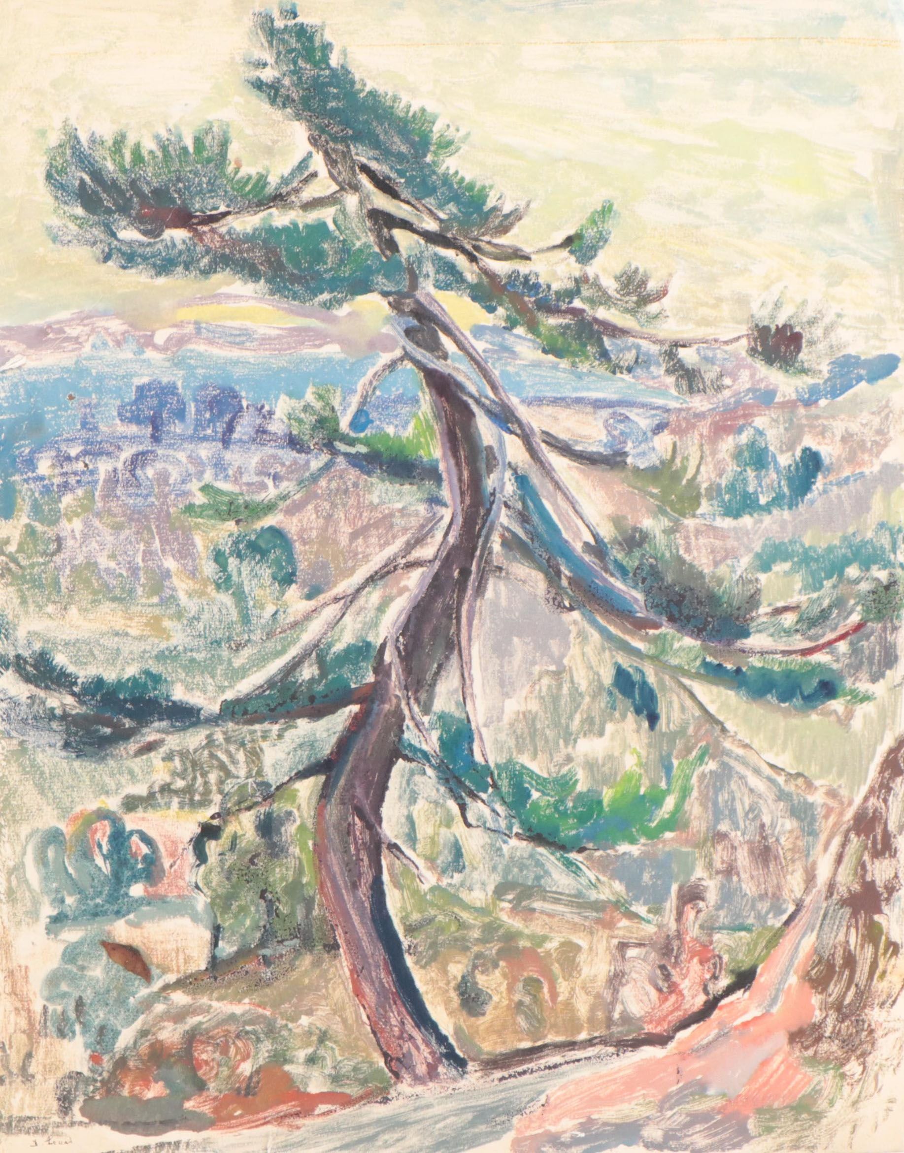 Watercolor Painting of Tree