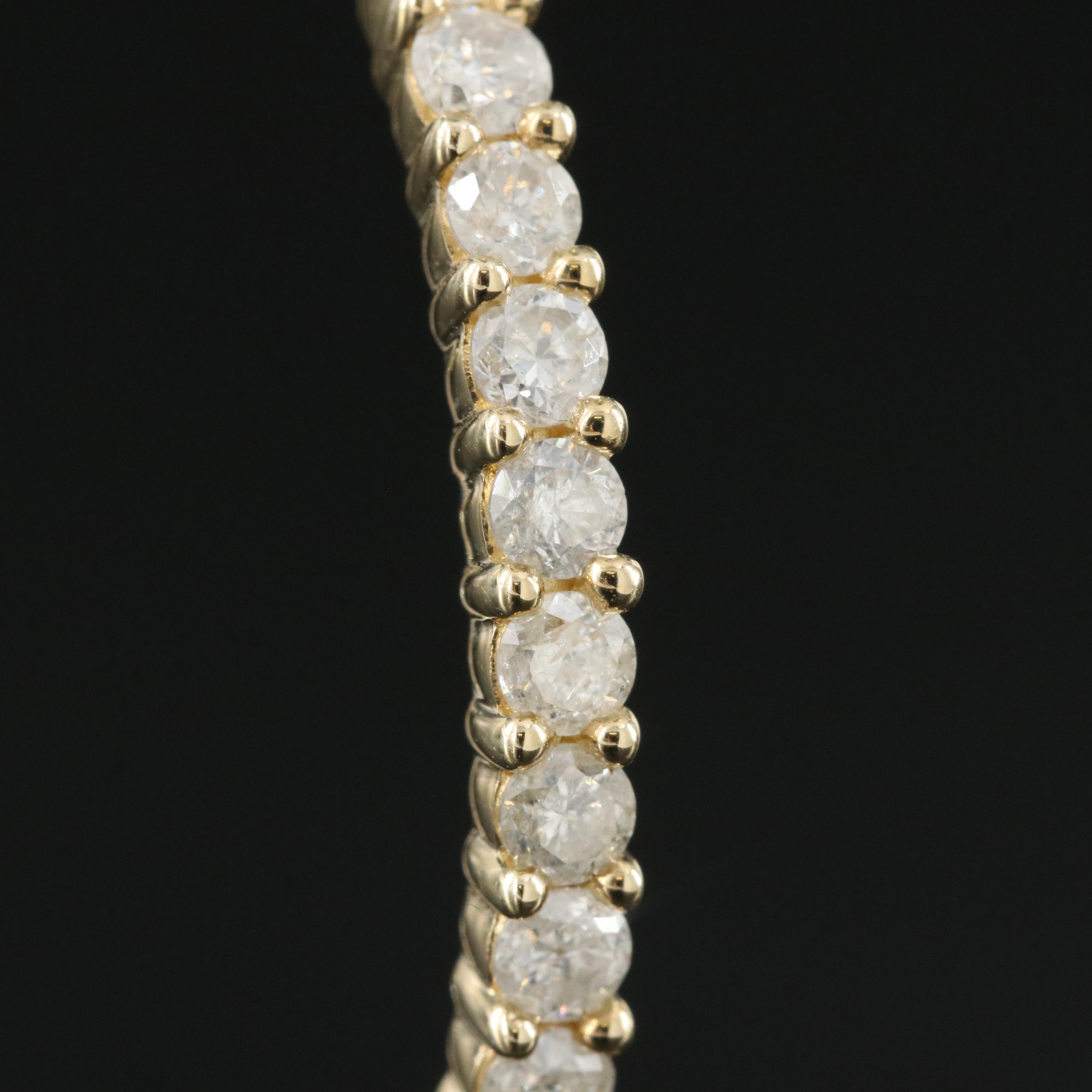 14K 3.04 CTW Diamond Inside-Out Hoop Earrings