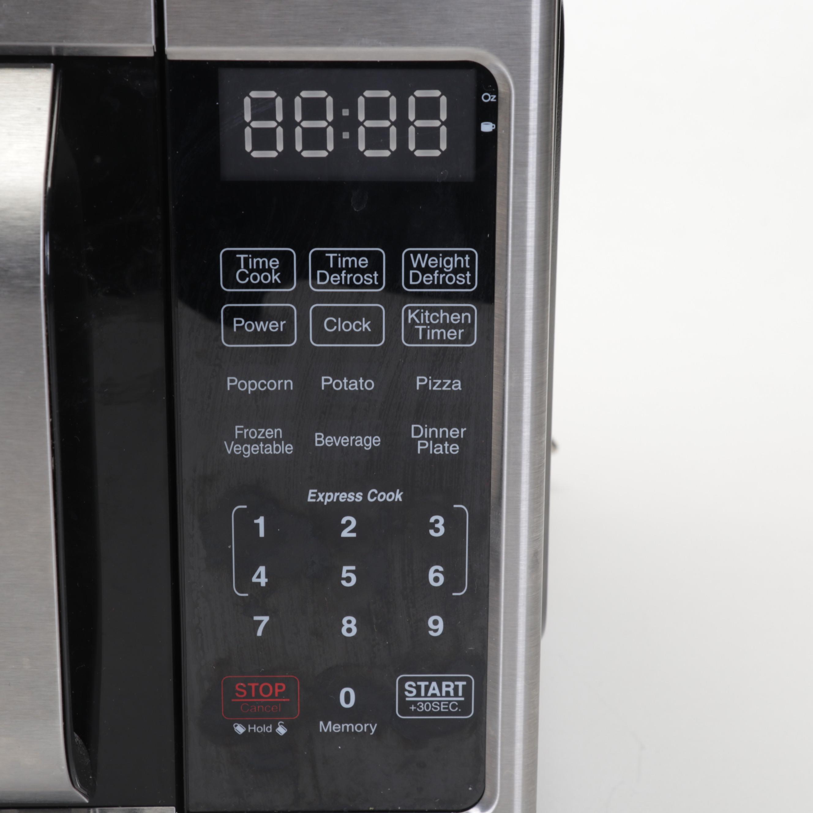 Farberware 700 Watt Microwave With Keurig K-1500 Coffee Maker and Storage Drawer