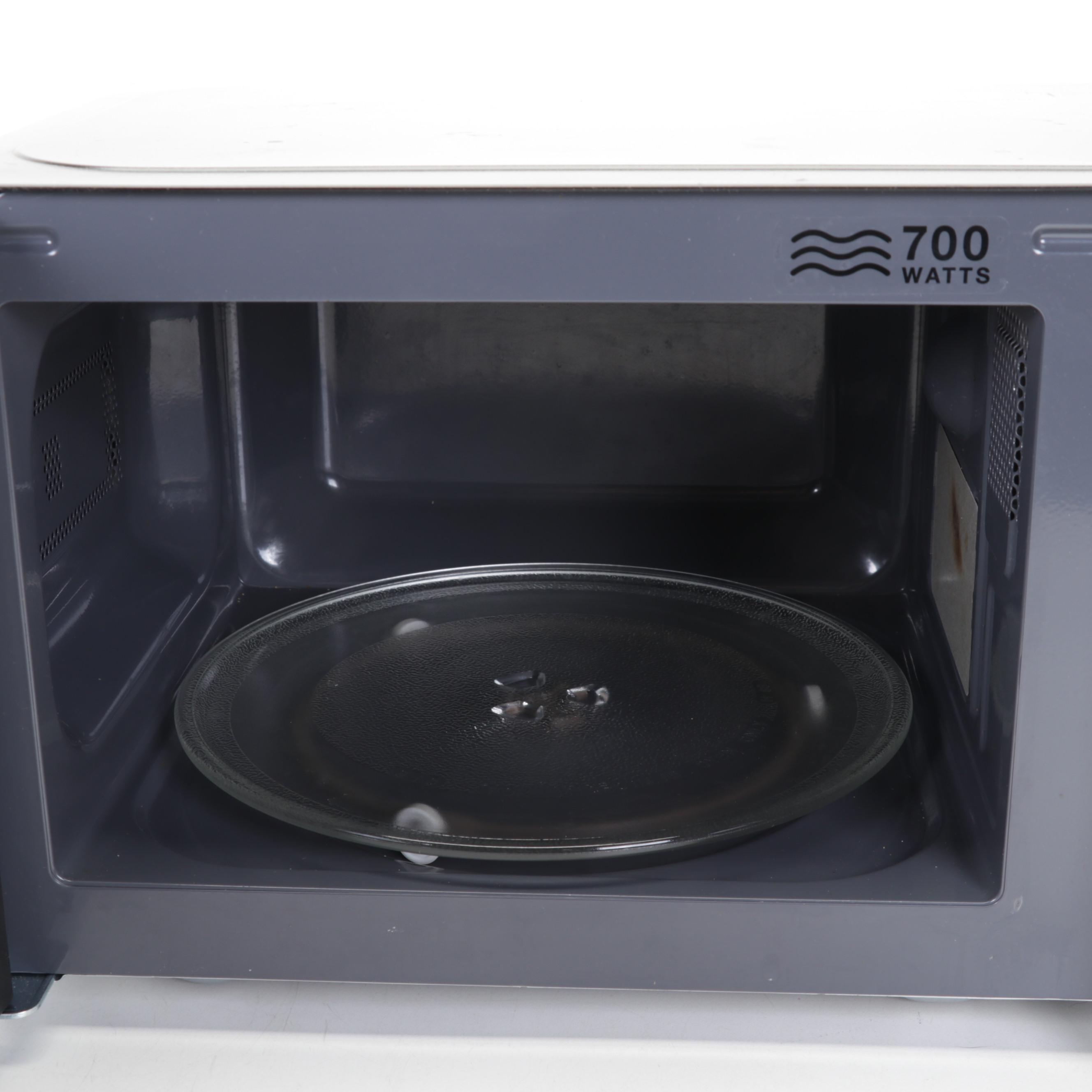 Farberware 700 Watt Microwave With Keurig K-1500 Coffee Maker and Storage Drawer