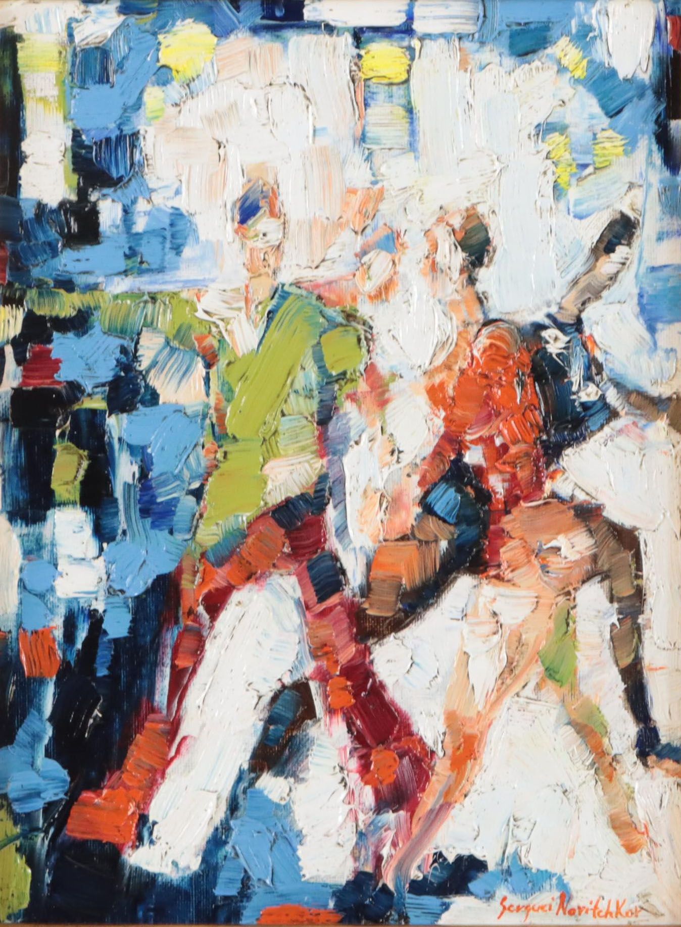 Serguei Novitchkov Figural Oil Painting "Environment Visualization," 2023