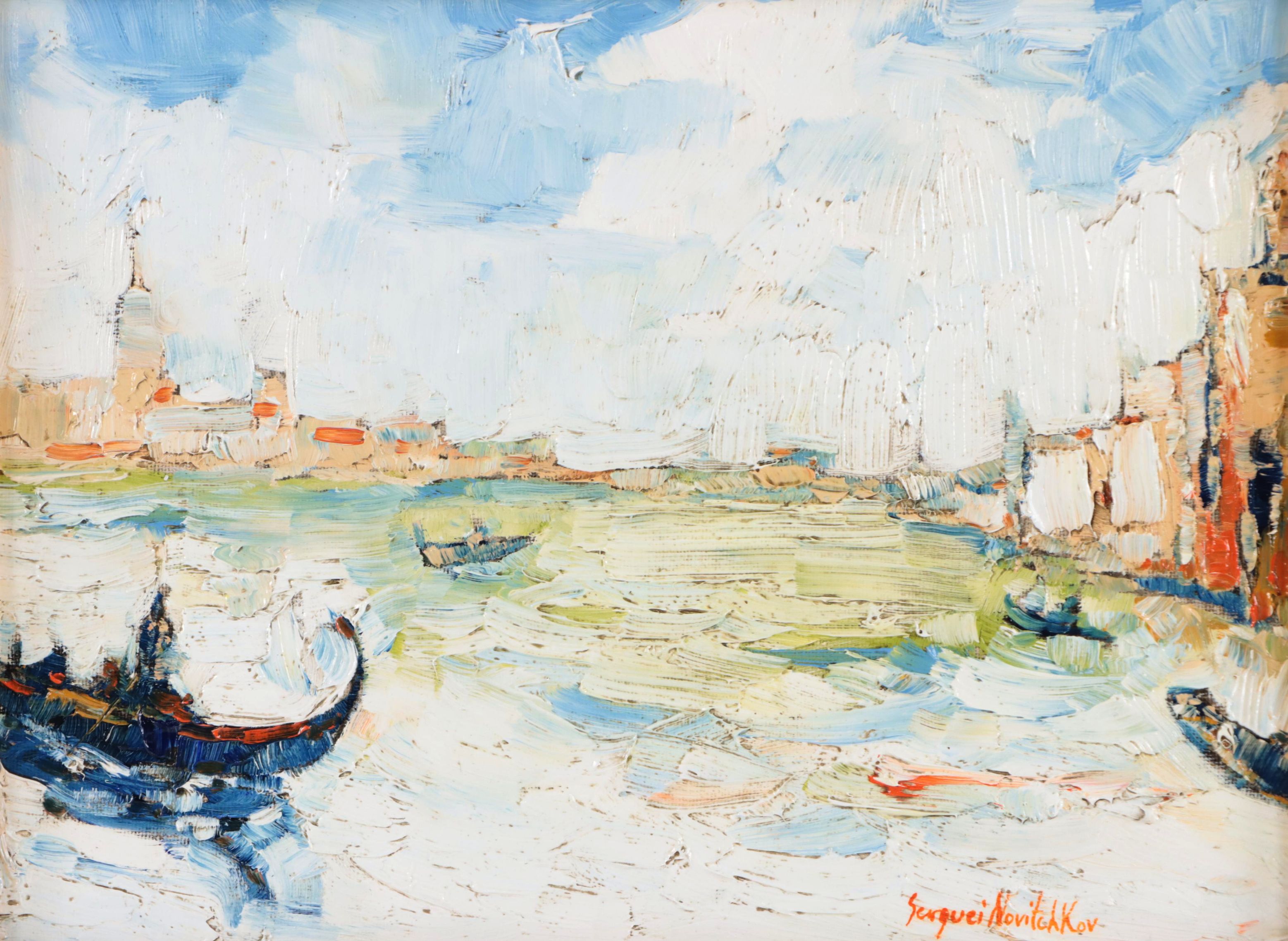 Serguei Novitchkov  Oil Painting "Grand Canal, Venice," 2023