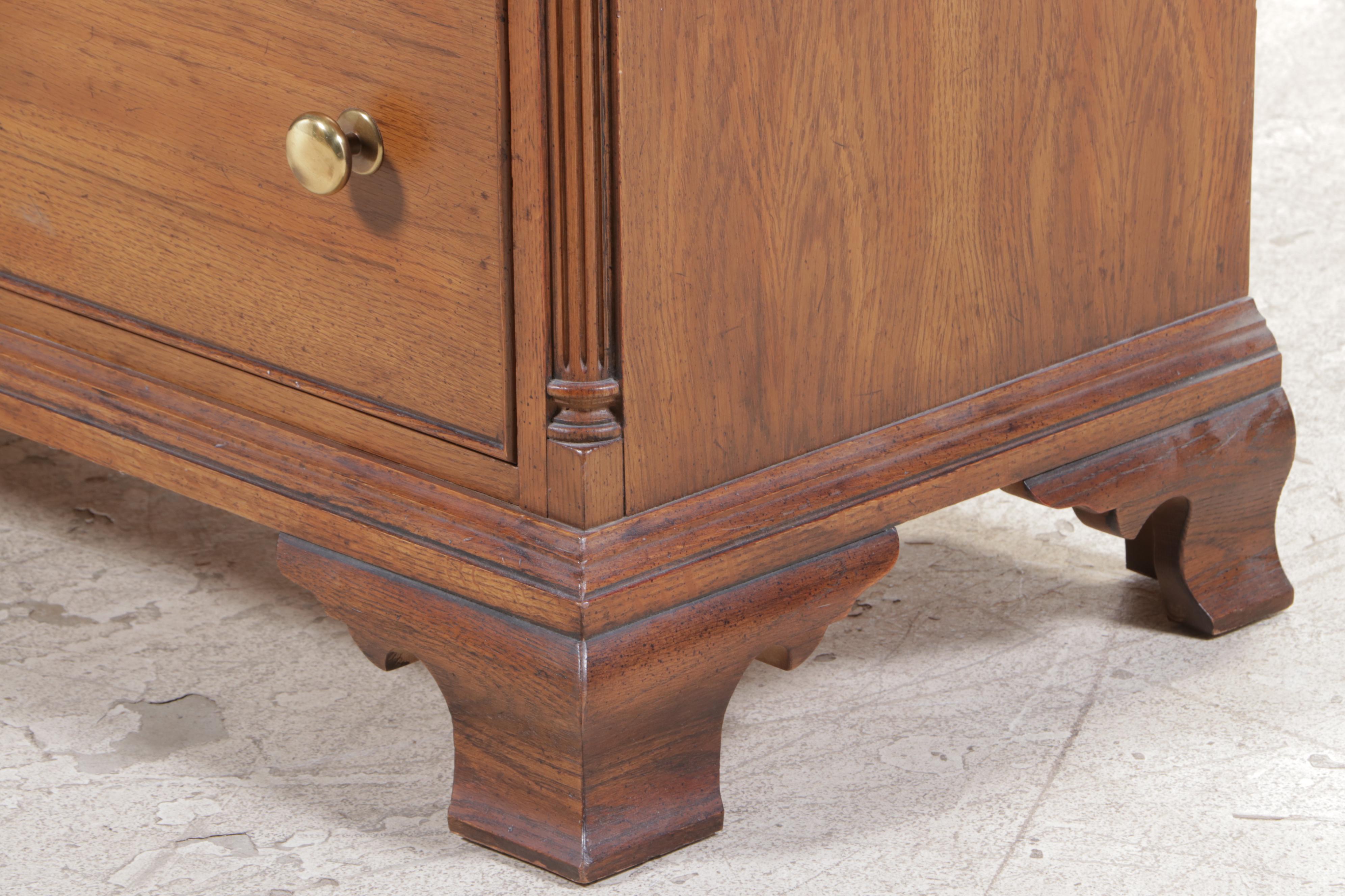 Century Furniture George III Style Oak Five-Drawer Chest, Late 20th Century