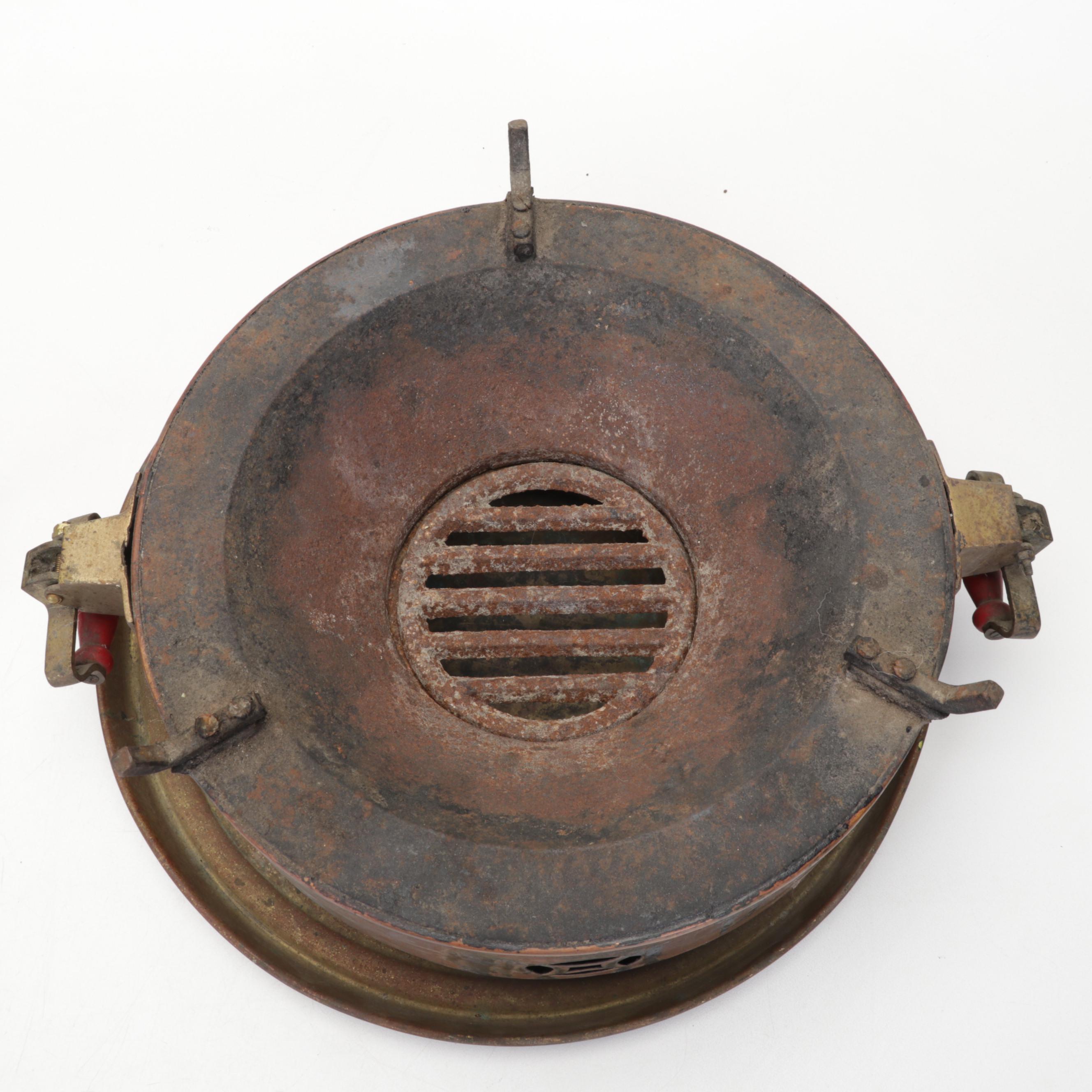 Korean Tabletop Copper Barbecue Grill, 20th Century