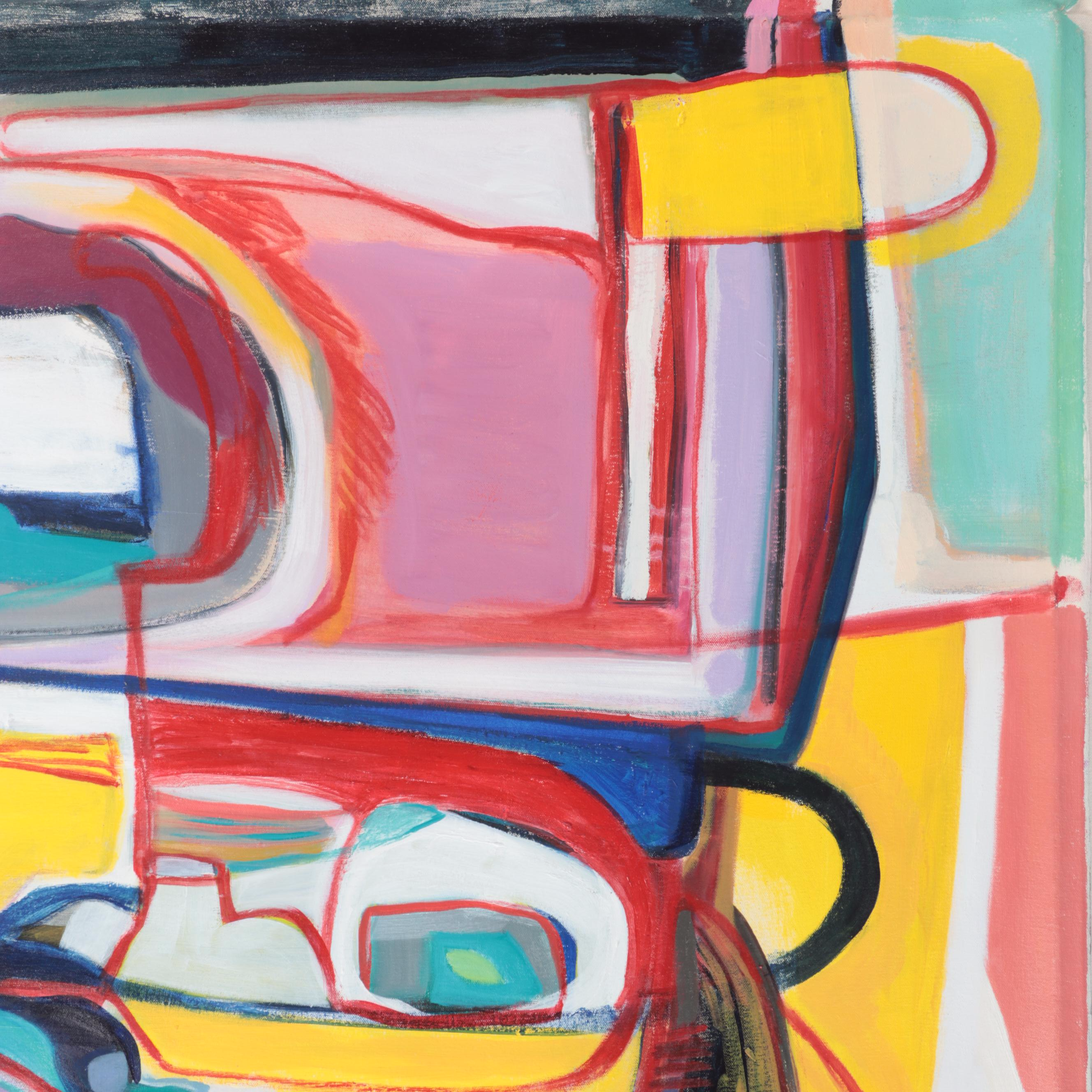 Rhee Lightner Acrylic Painting "The Haunted House on East 6th Street"