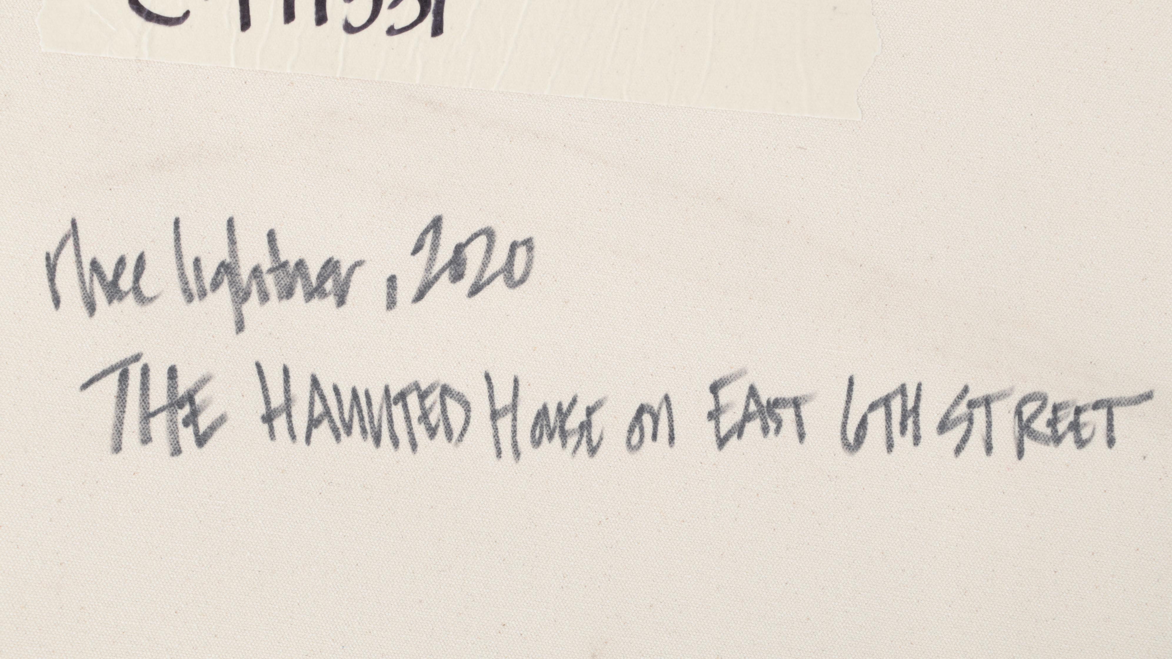 Rhee Lightner Acrylic Painting "The Haunted House on East 6th Street"