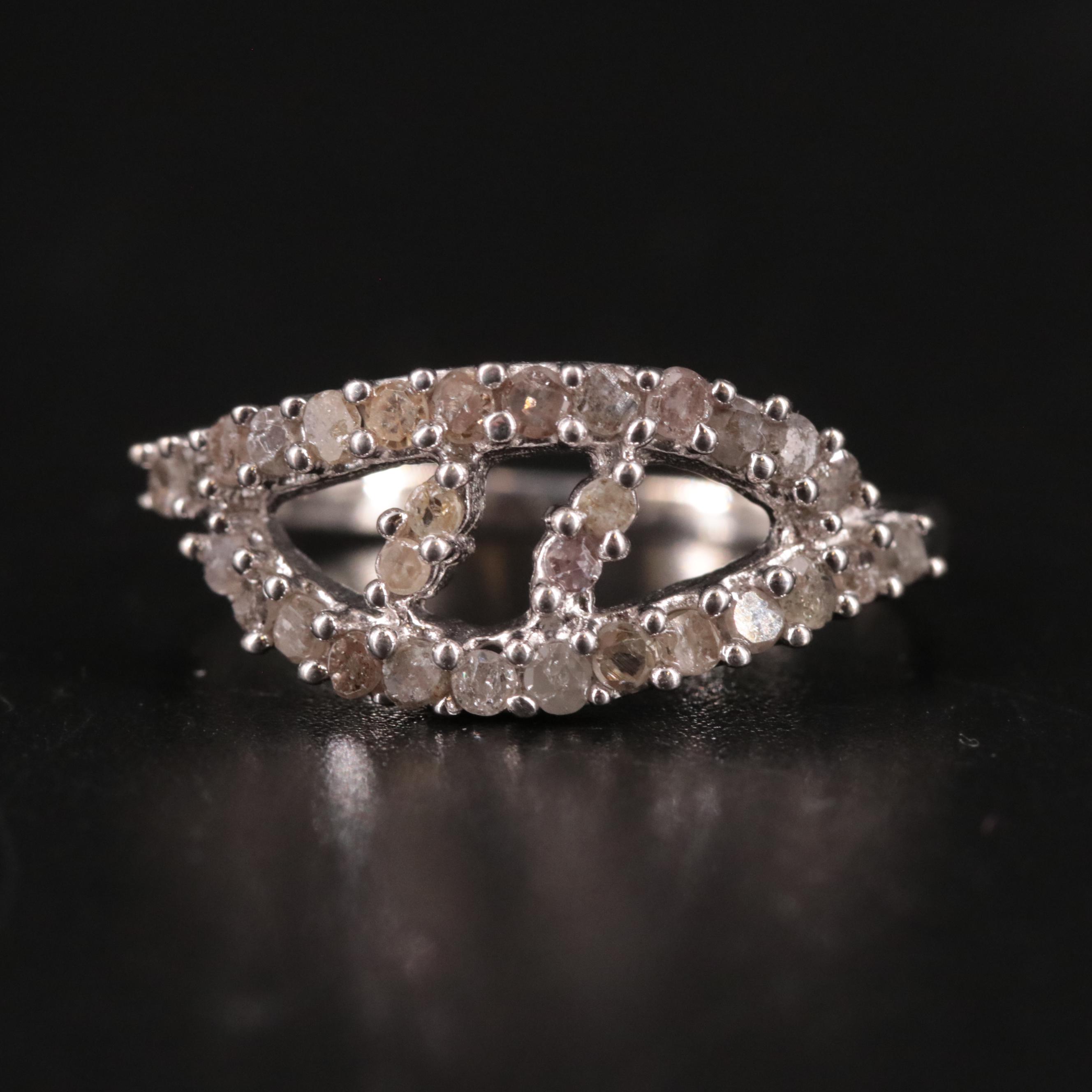 Sterling Diamond Ring