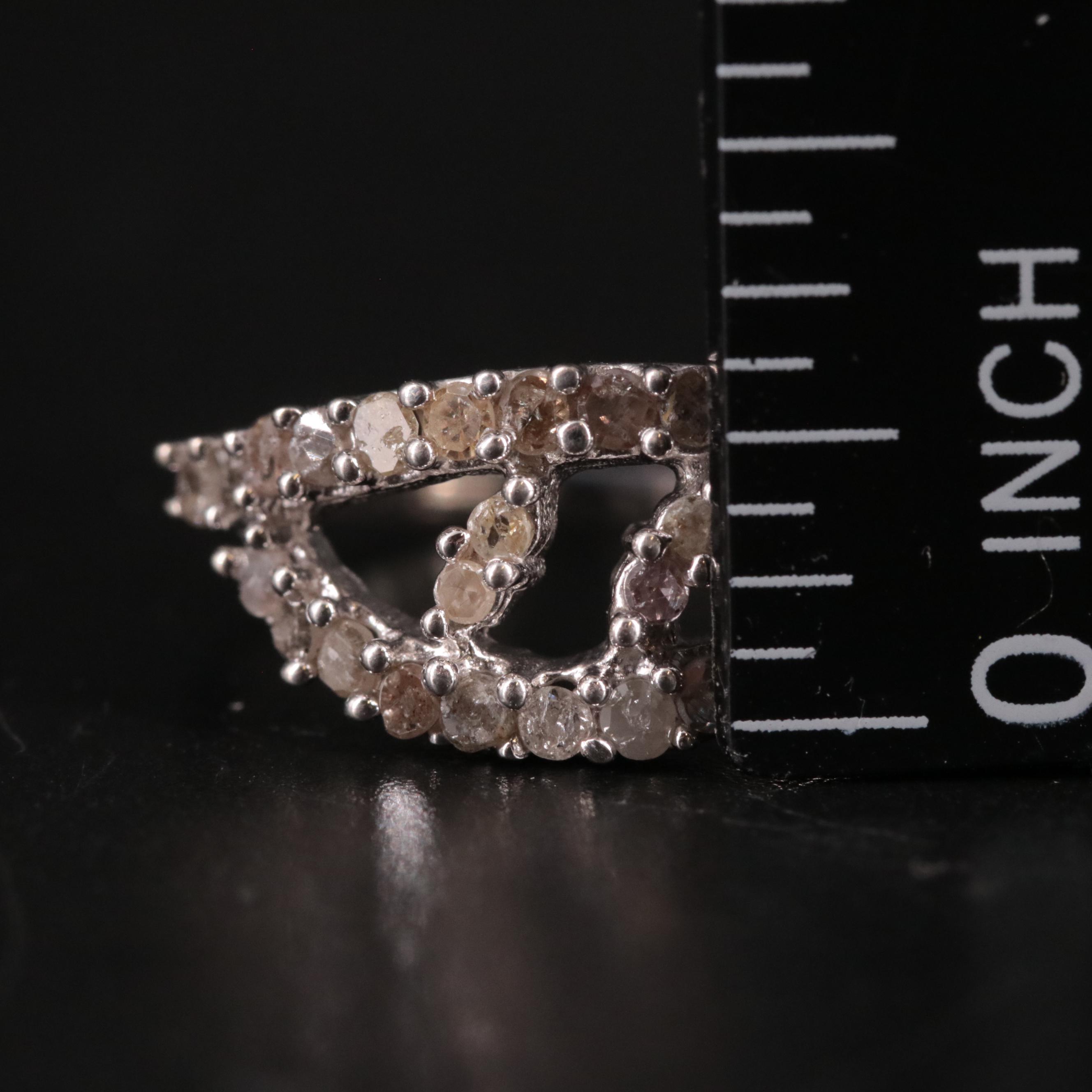 Sterling Diamond Ring