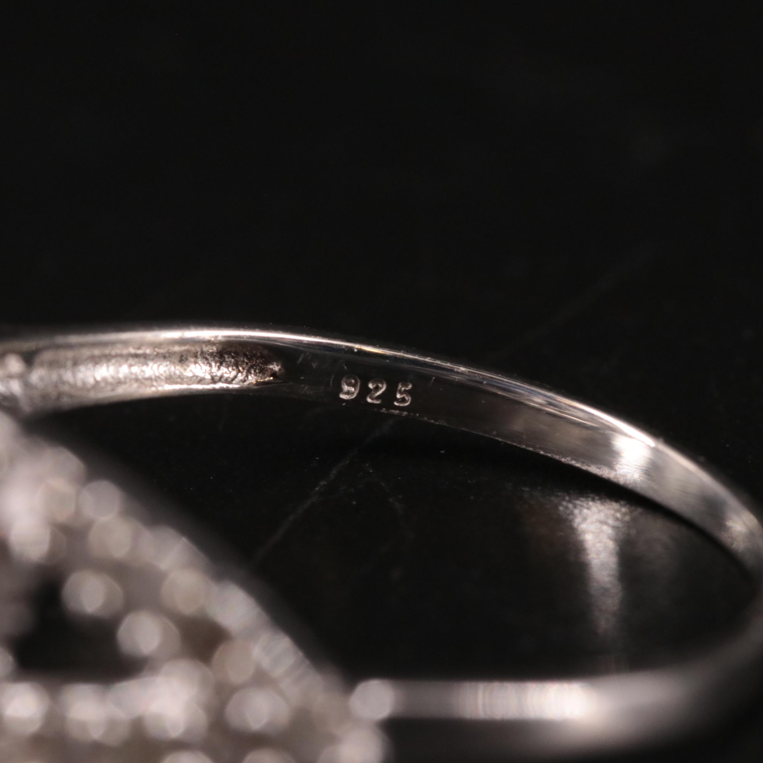 Sterling Diamond Ring