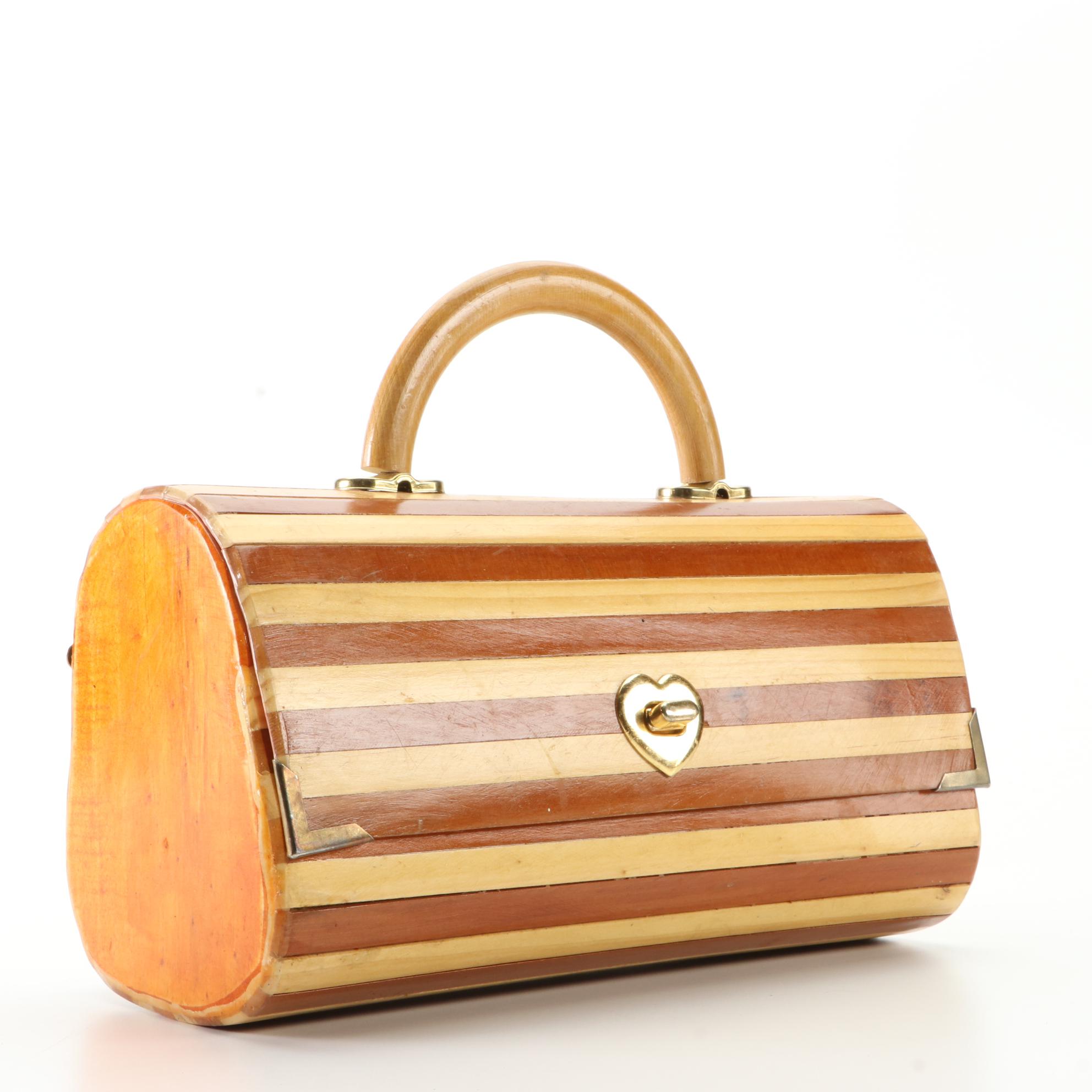 Stylecraft and Other Wood, Metal  and Acrylic Purses, Circa Mid-20th Century