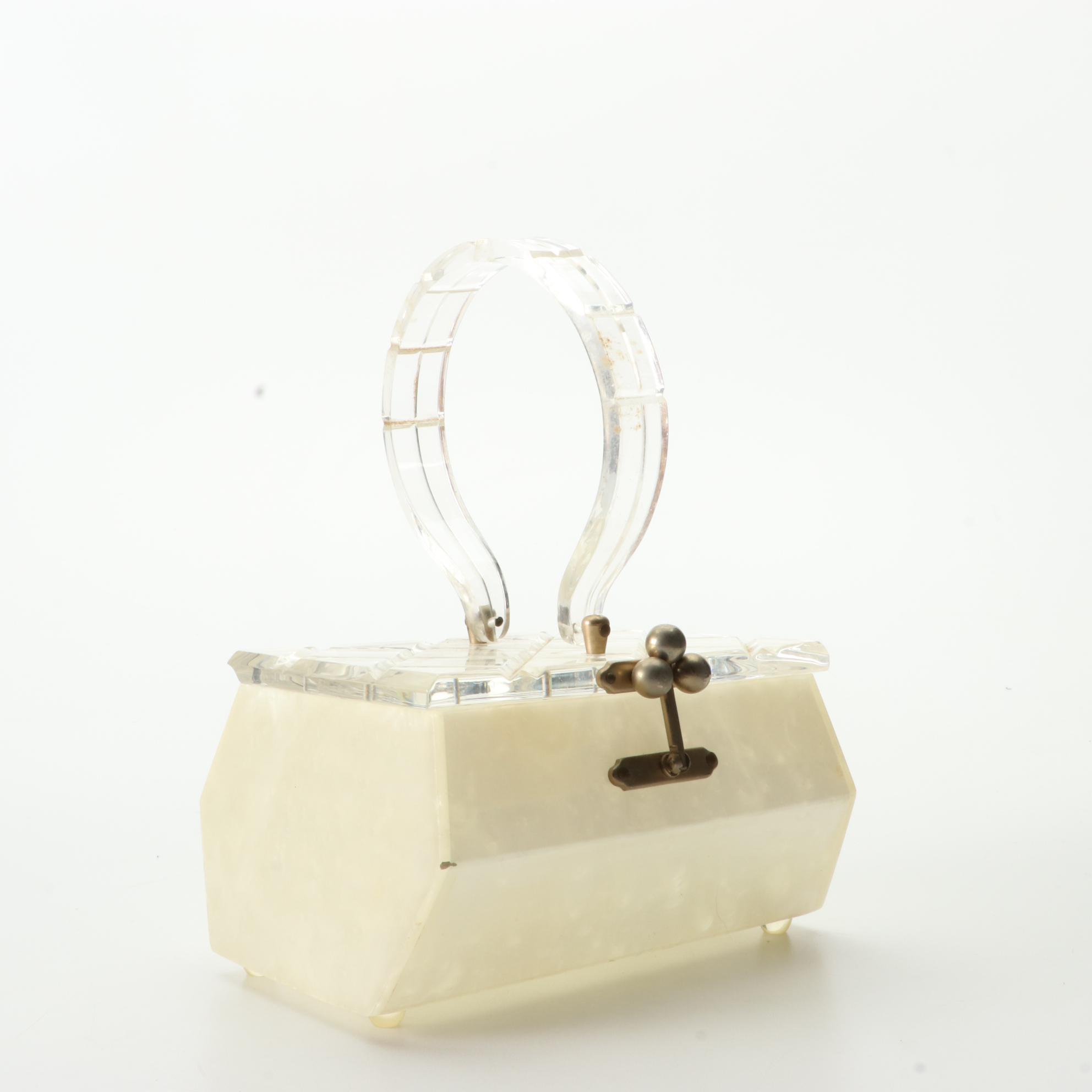 Stylecraft and Other Wood, Metal  and Acrylic Purses, Circa Mid-20th Century