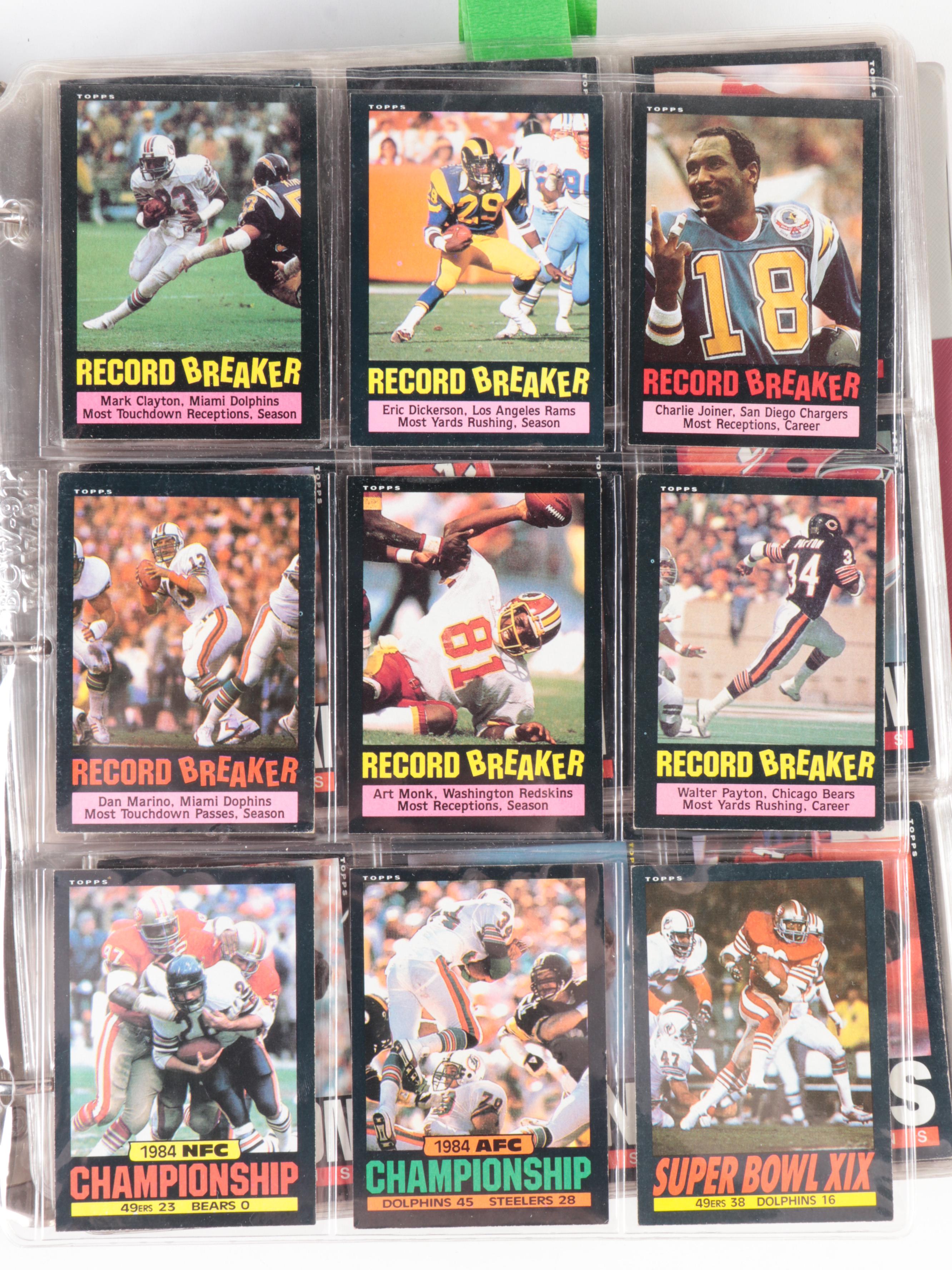 1985 Topps Football Cards Complete Set Including Moon Rookie and More
