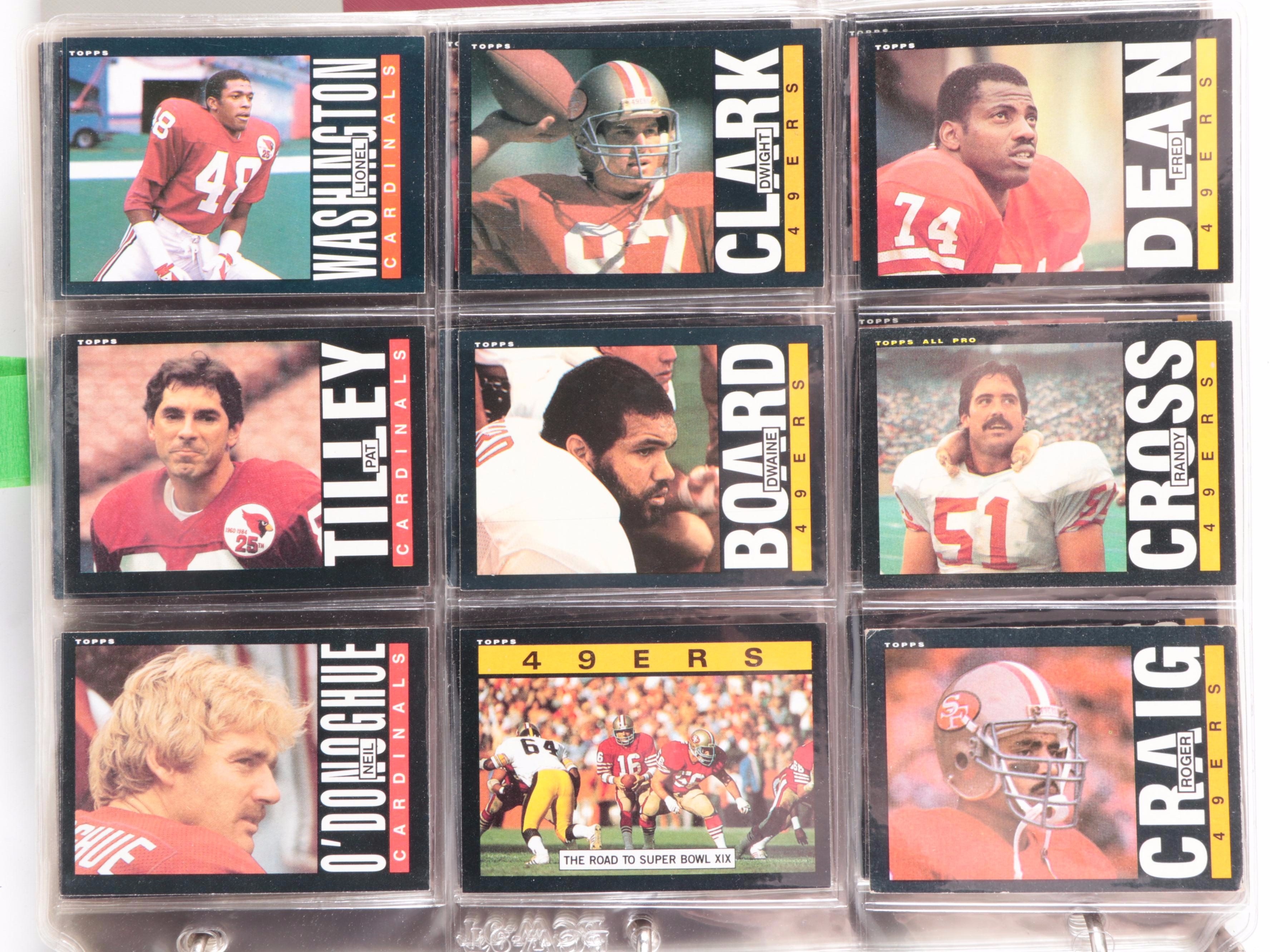 1985 Topps Football Cards Complete Set Including Moon Rookie and More